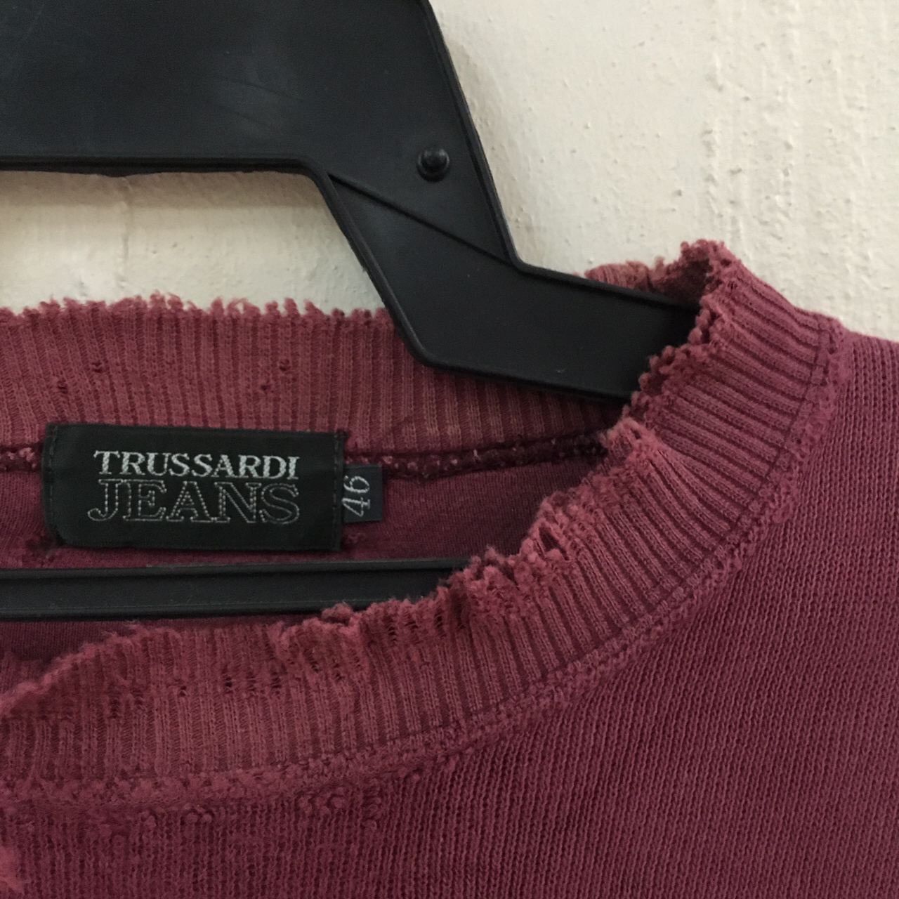 Trussardi Vtg Trussardi Big Logo sweatshirt distressed Size US M / EU 48-50 / 2 - 5 Thumbnail