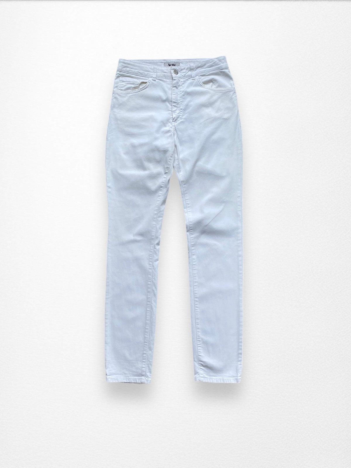 Jeans Cargo Acne Studios Blanc - Taille 34, Neuf Avec étiquettes, Petit Défaut De Transport