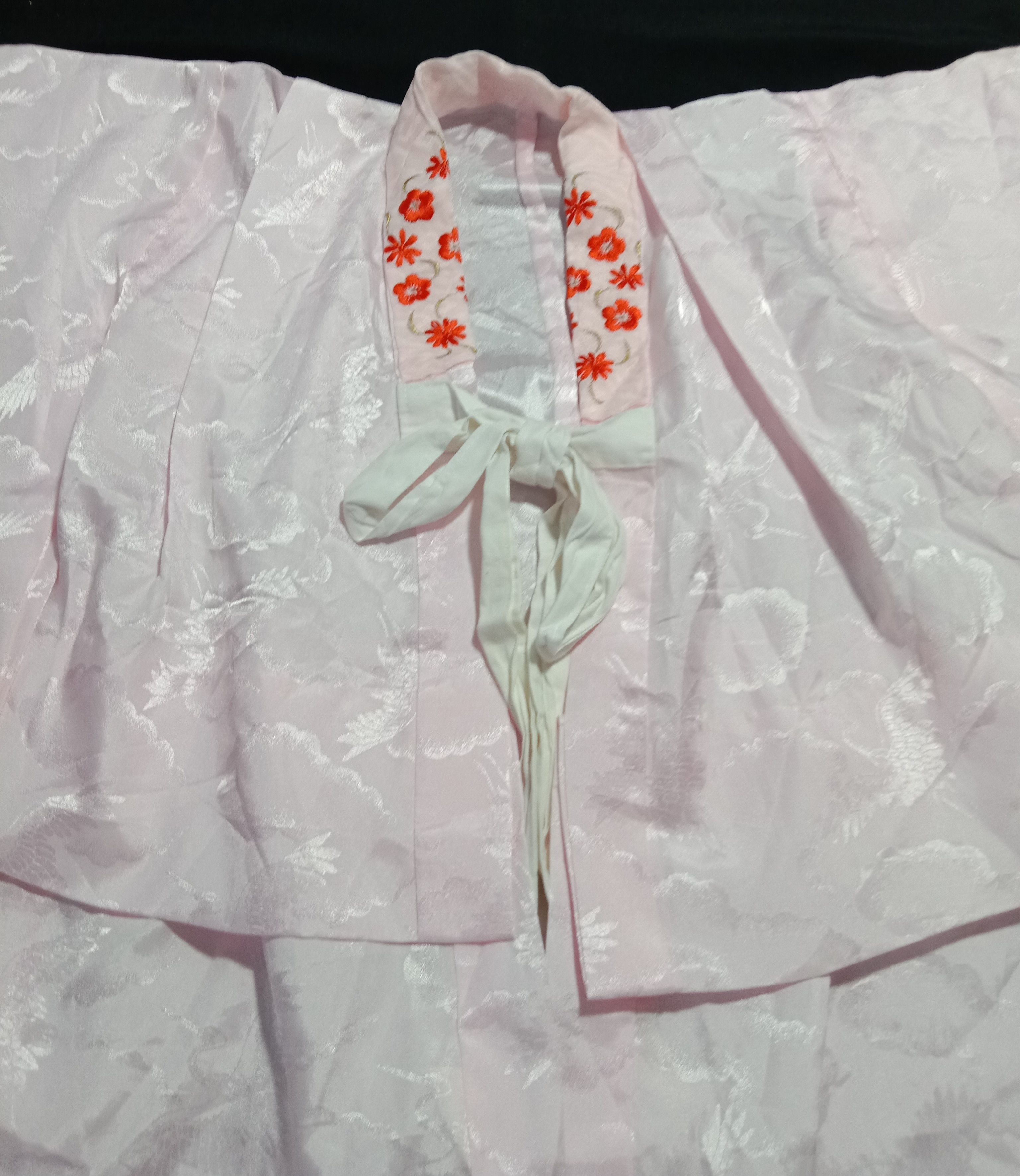 Japanese Brand Haori Kimono Silk Pink Short Tomesode Uchikake Size M / US 6-8 / IT 42-44 - 3 Thumbnail