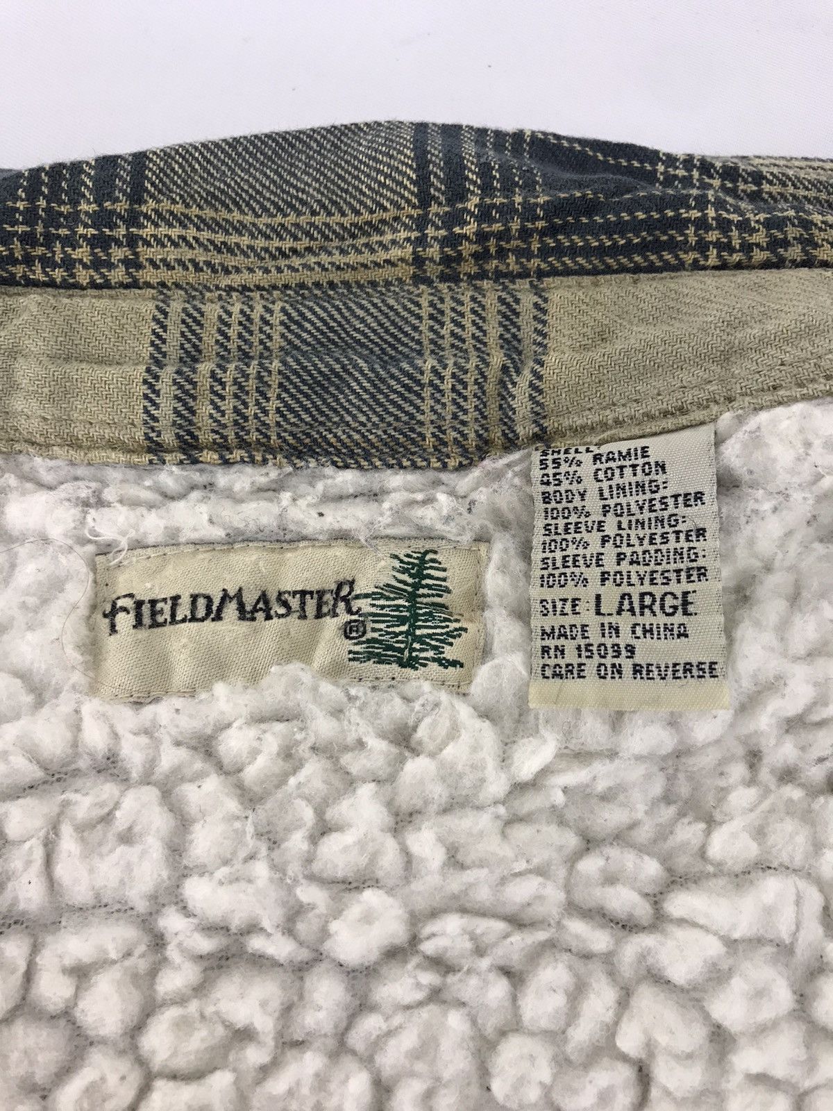 Fieldmaster × Flannel × Vintage Vintage Field Master Plaid Checked Flannel Sherpa Inner Size US L / EU 52-54 / 3 - 6 Thumbnail