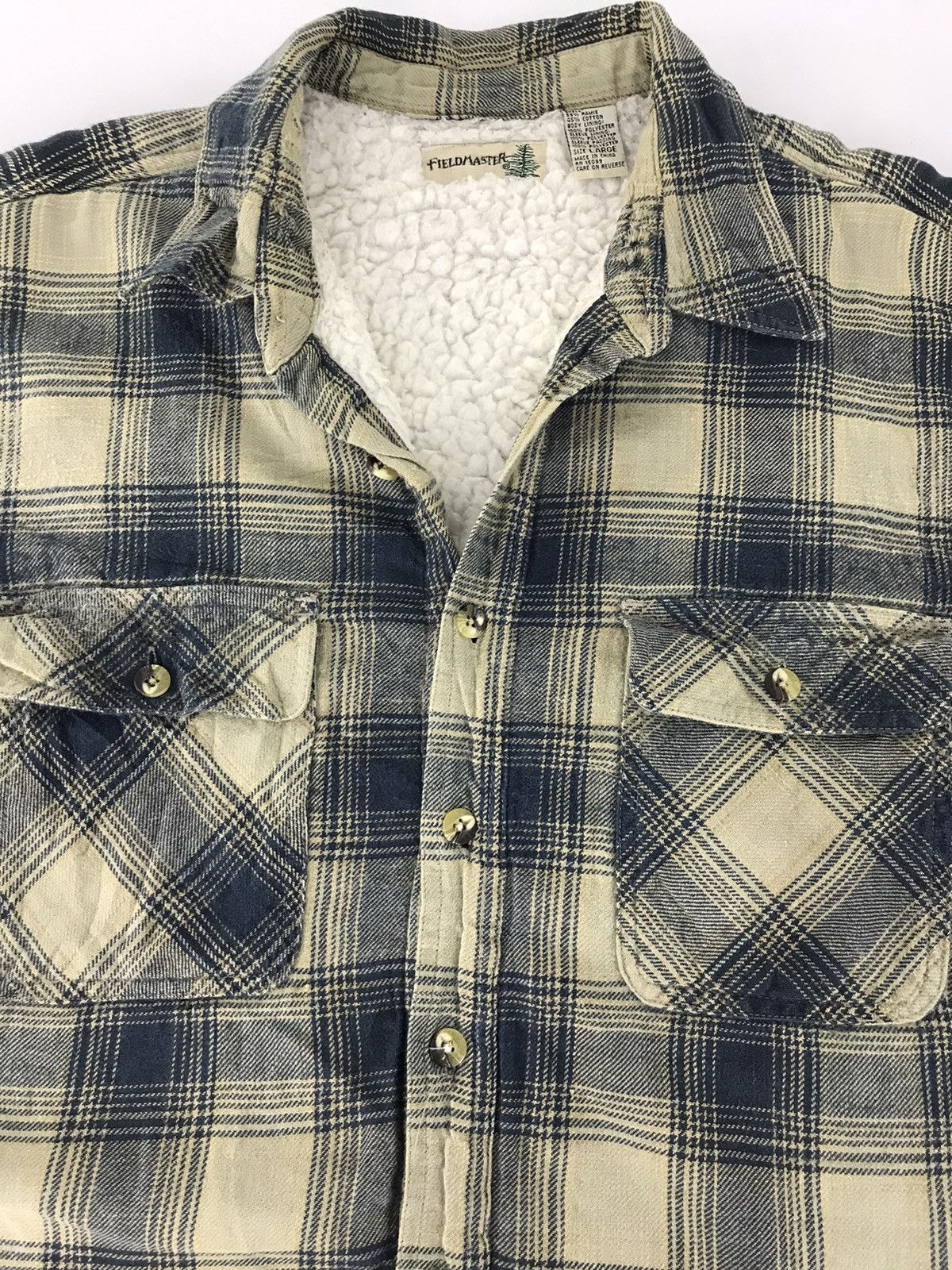 Fieldmaster × Flannel × Vintage Vintage Field Master Plaid Checked Flannel Sherpa Inner Size US L / EU 52-54 / 3 - 3 Thumbnail