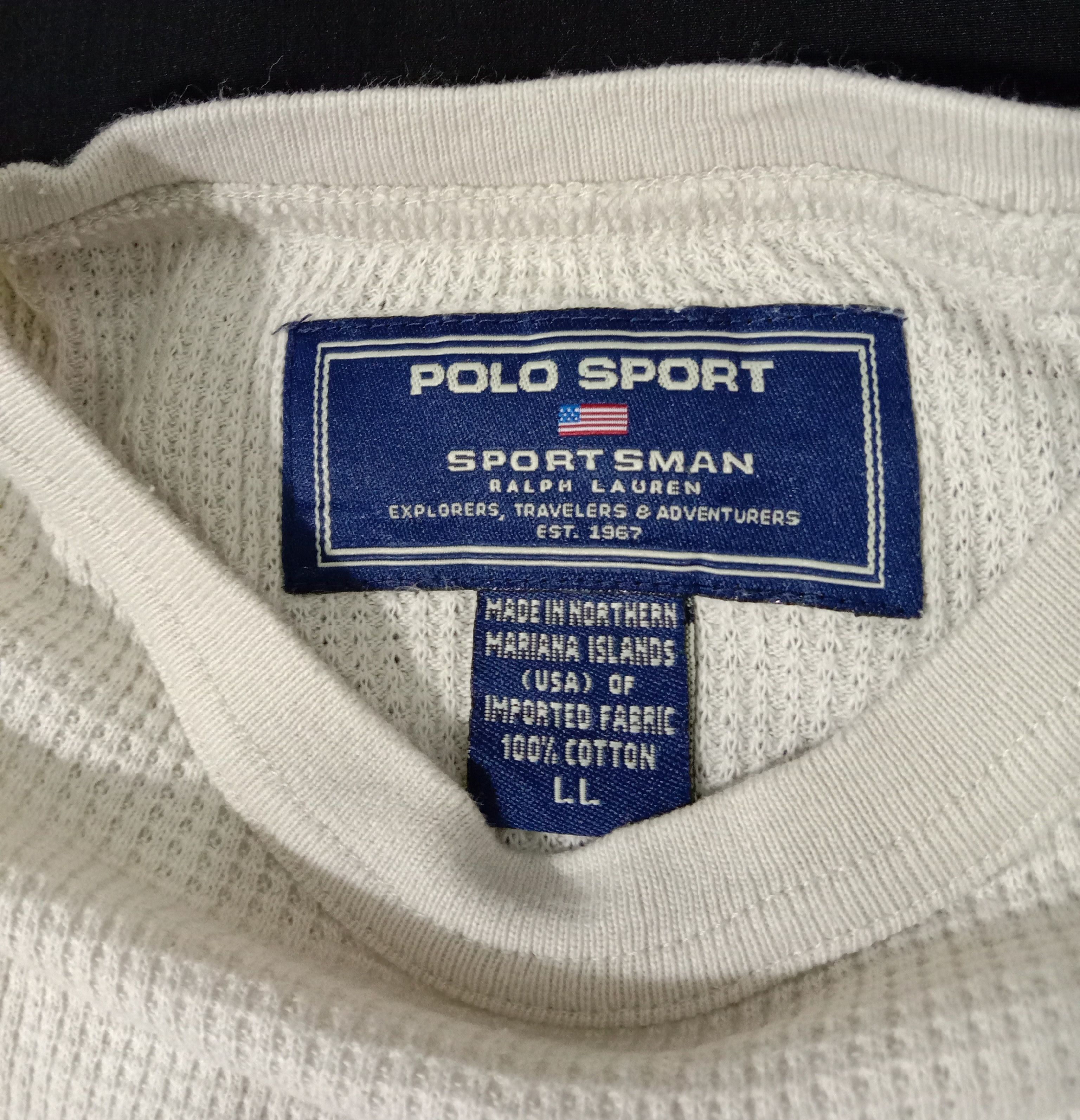 Polo Ralph Lauren Vintage Polo Sport Sportsman Ralph Lauren Tee Plain Size US L / EU 52-54 / 3 - 1 Thumbnail