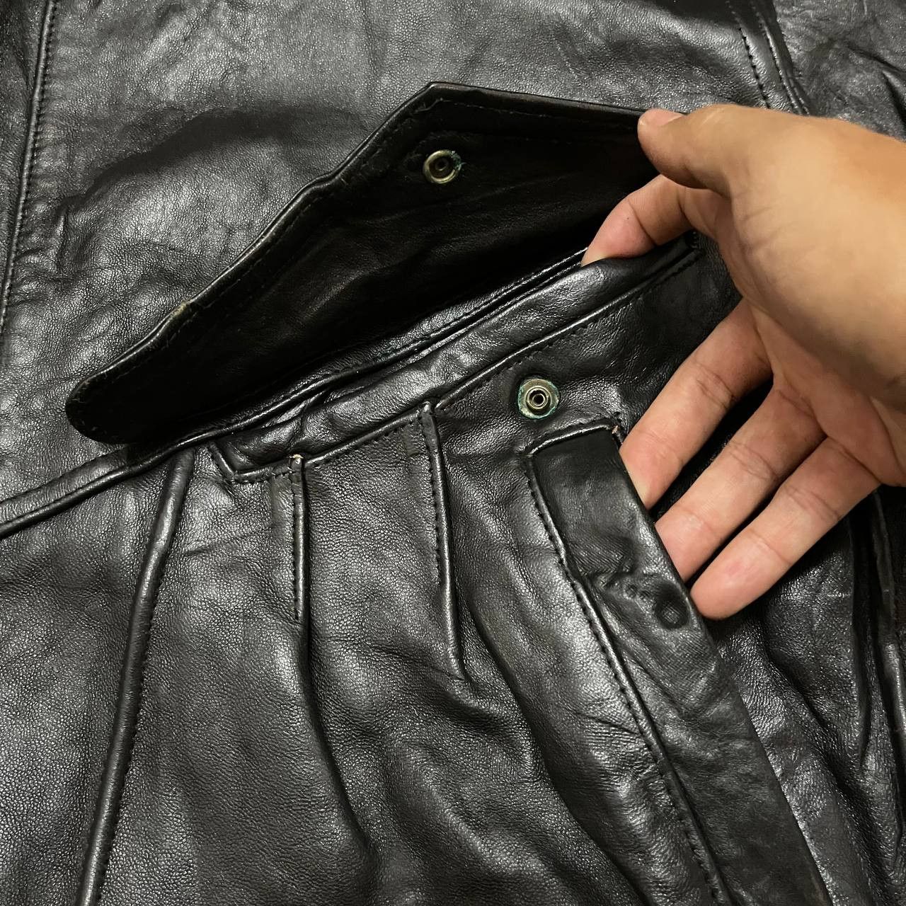 Japanese Brand Vintage Japanese Men's Rally Leather Jacket Size US L / EU 52-54 / 3 - 6 Thumbnail