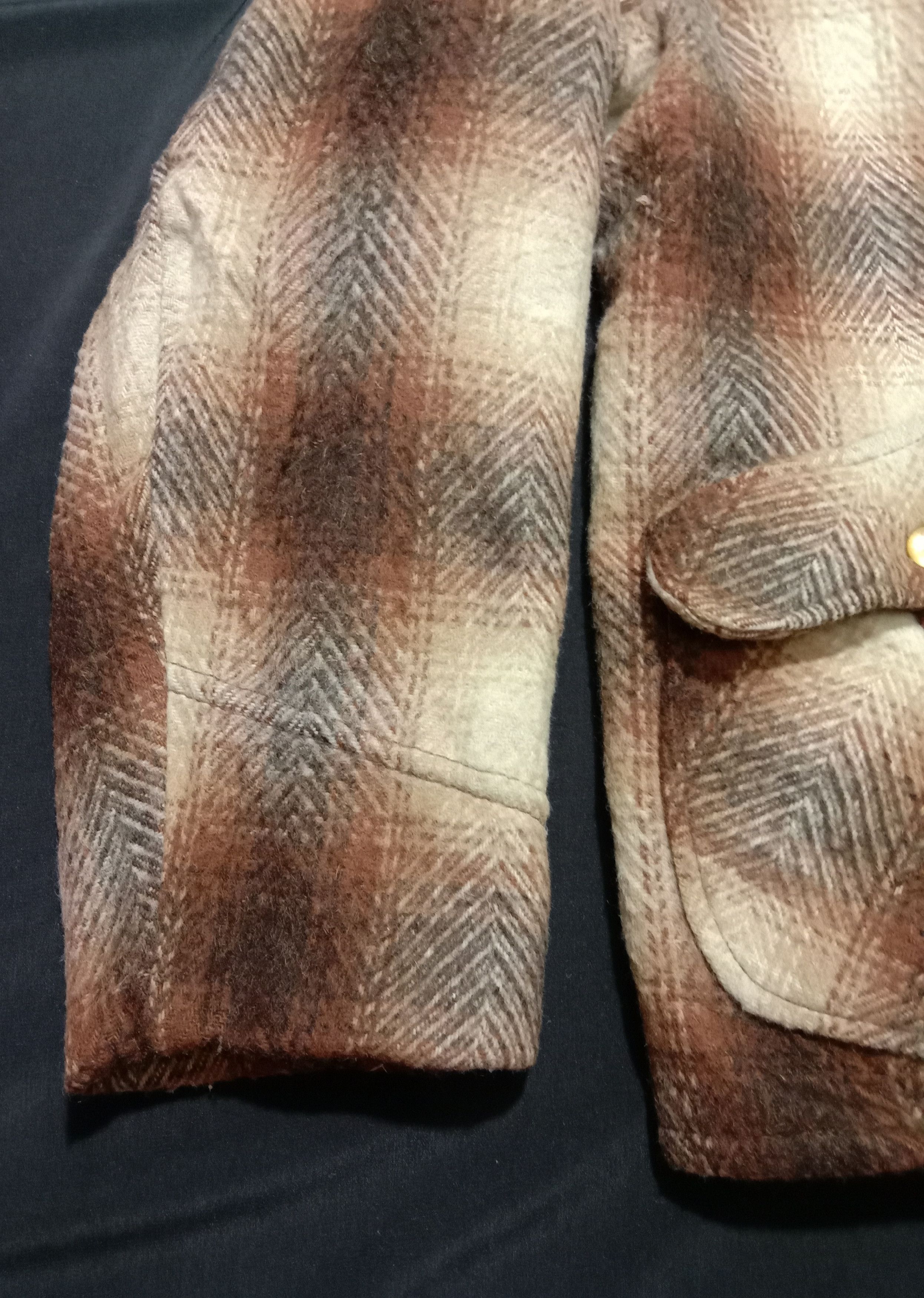 Sears Vintage Sears 70s 80s Sherpa Jacket Shadow Plaid Check Size US L / EU 52-54 / 3 - 7 Thumbnail