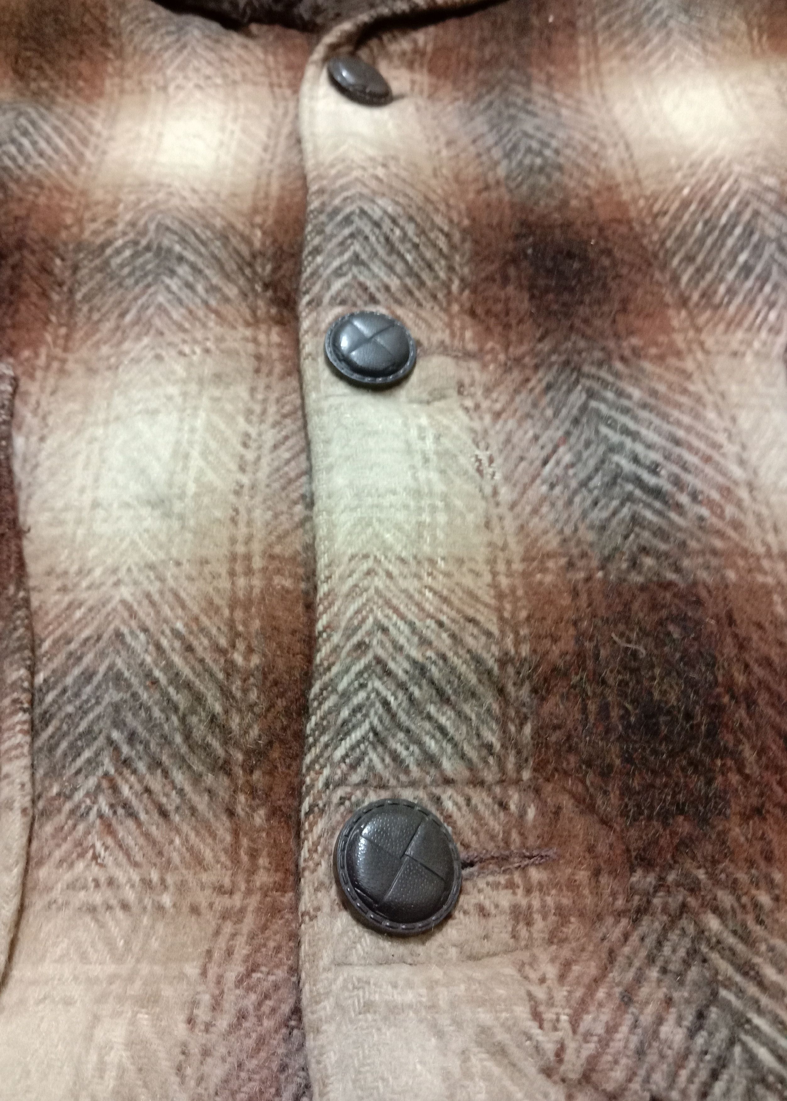 Sears Vintage Sears 70s 80s Sherpa Jacket Shadow Plaid Check Size US L / EU 52-54 / 3 - 2 Thumbnail