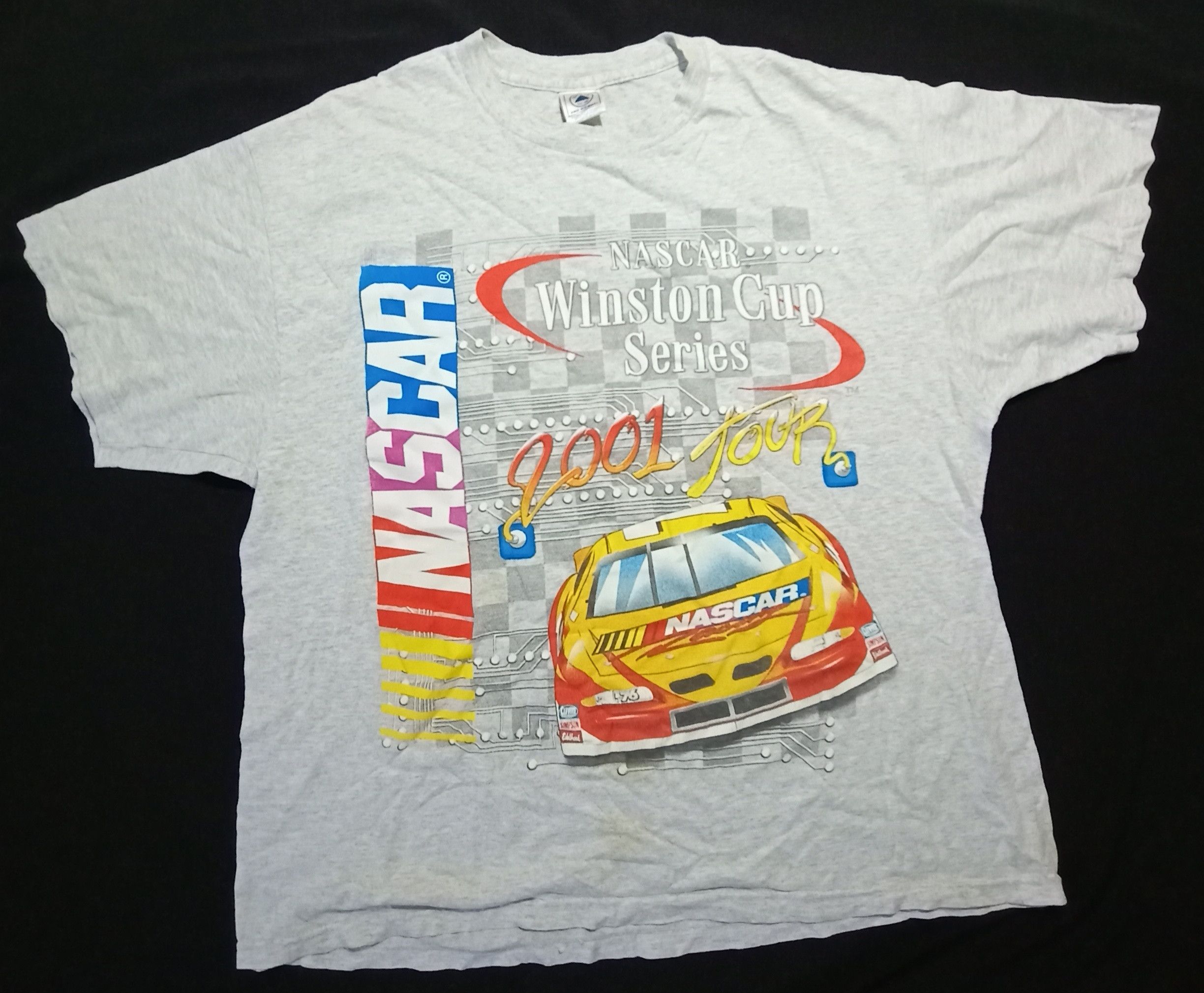 NASCAR Very Rare Y2K 2001 Nascar Winston Cup Series Tour Tee Size US L / EU 52-54 / 3 - 1 Thumbnail