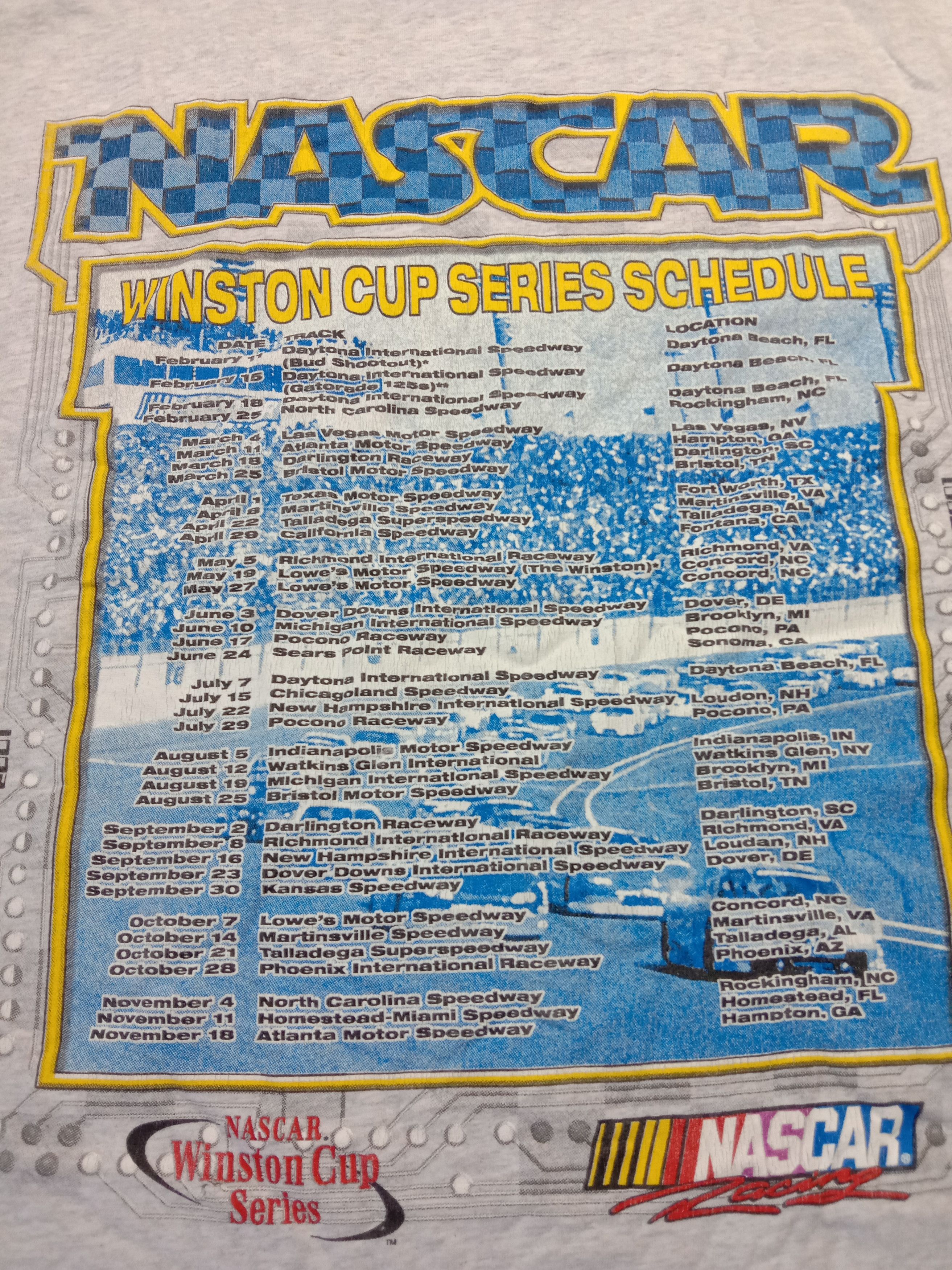 NASCAR Very Rare Y2K 2001 Nascar Winston Cup Series Tour Tee Size US L / EU 52-54 / 3 - 4 Thumbnail
