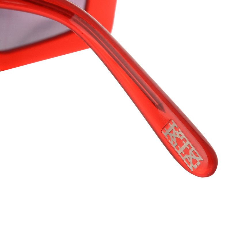 KTZ × Linda Farrow Ktz Red Acetate Chunky Cateye Sunglasses Size ONE SIZE - 2 Thumbnail