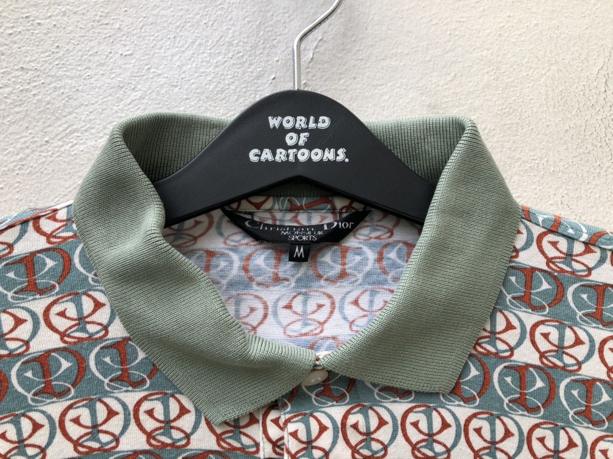 Christian Dior Monsieur CD Monsieur Monogram Long Sleeve Polo Shirt Size US M / EU 48-50 / 2 - 8 Thumbnail