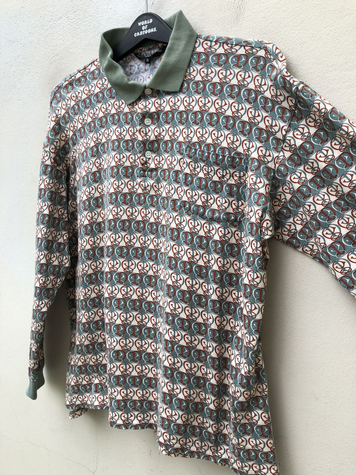 Christian Dior Monsieur CD Monsieur Monogram Long Sleeve Polo Shirt Size US M / EU 48-50 / 2 - 11 Thumbnail