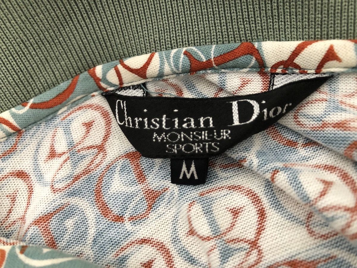 Christian Dior Monsieur CD Monsieur Monogram Long Sleeve Polo Shirt Size US M / EU 48-50 / 2 - 18 Thumbnail