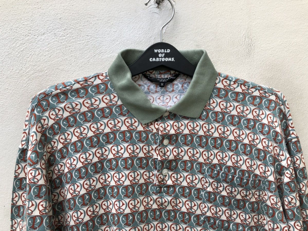 Christian Dior Monsieur CD Monsieur Monogram Long Sleeve Polo Shirt Size US M / EU 48-50 / 2 - 7 Thumbnail