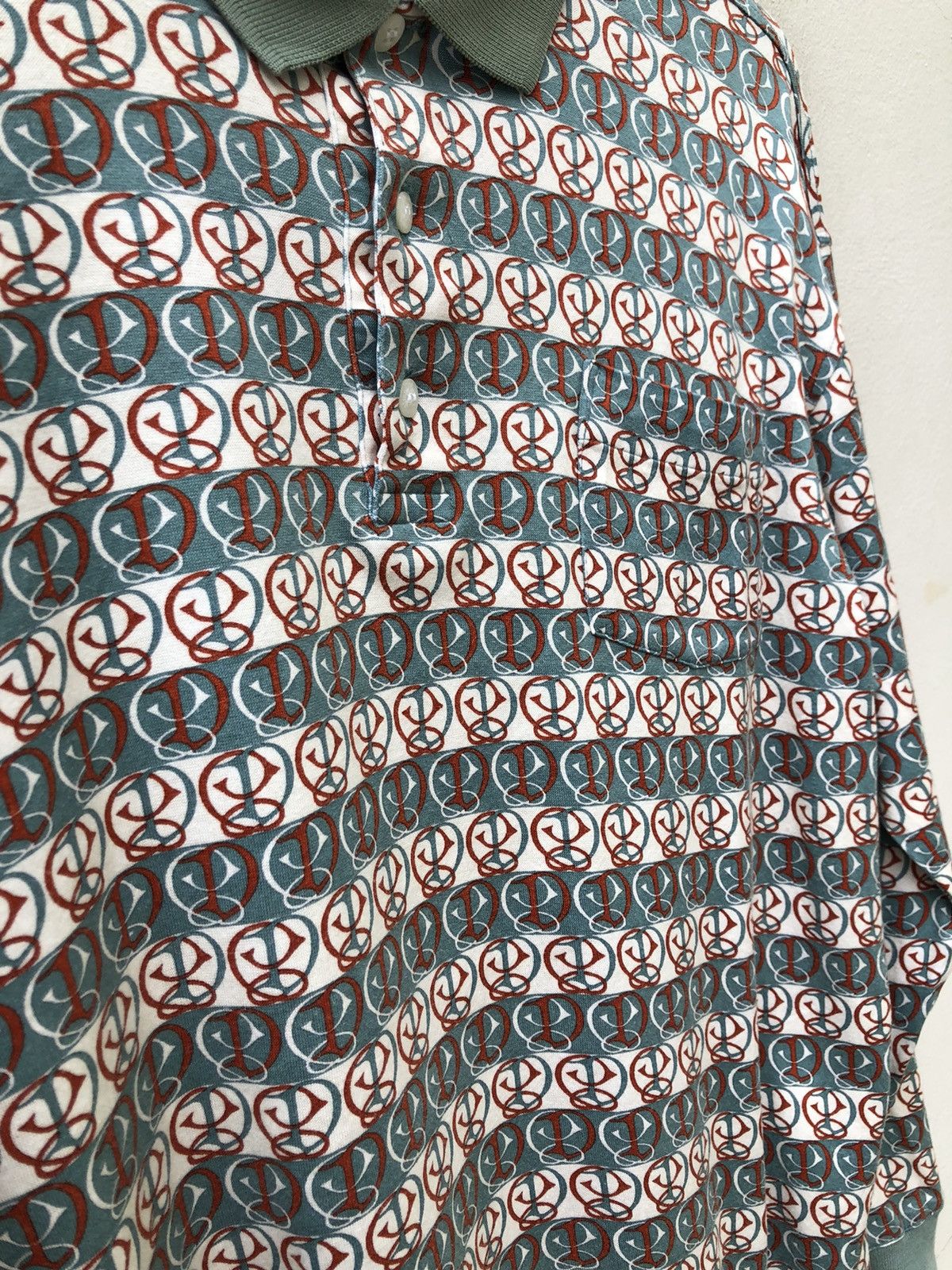 Christian Dior Monsieur CD Monsieur Monogram Long Sleeve Polo Shirt Size US M / EU 48-50 / 2 - 13 Thumbnail