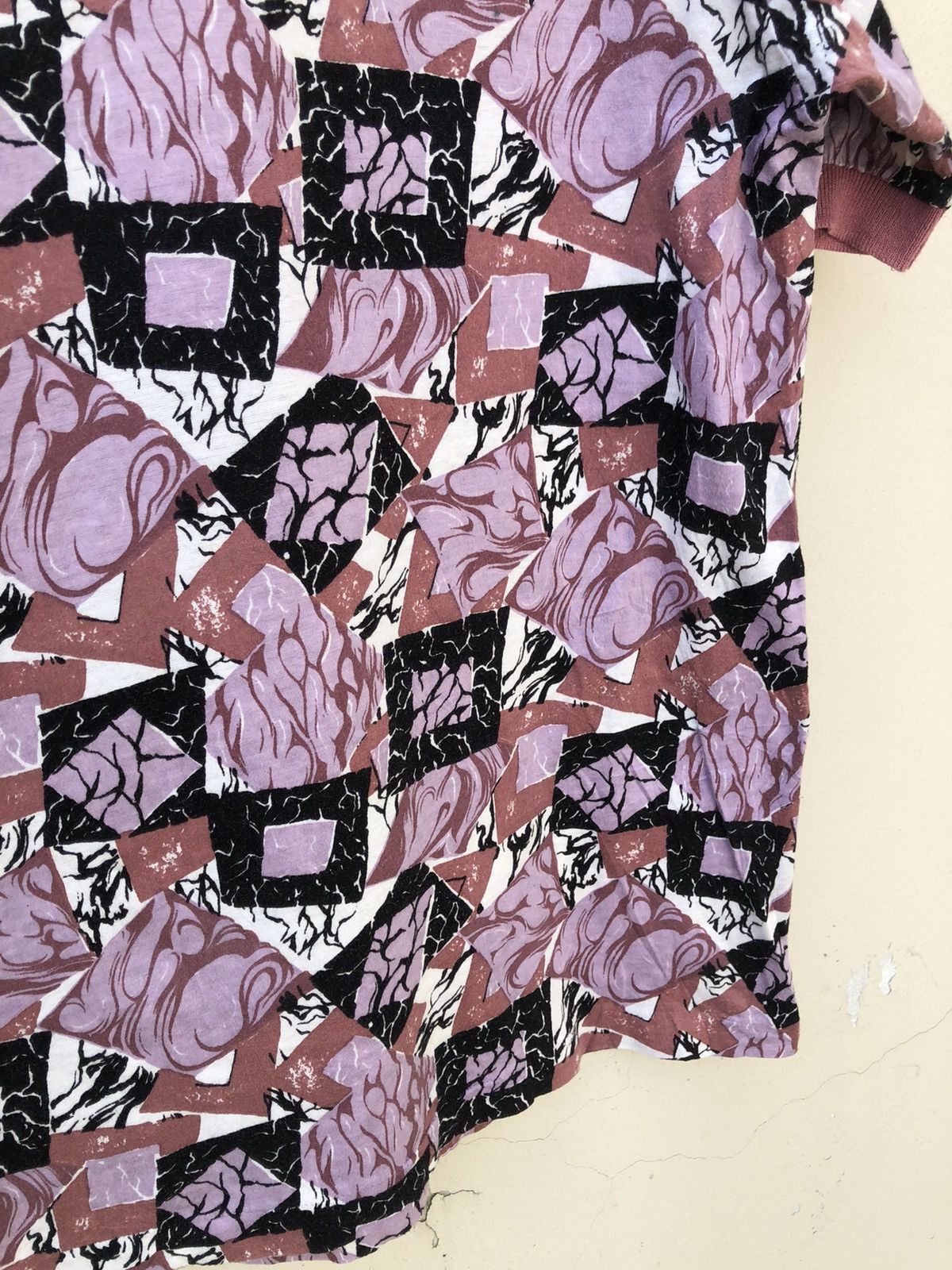 Japanese Brand Vintage 90s Christian Mode Japan Psychedelic Art Polo Shirt Size US M / EU 48-50 / 2 - 11 Thumbnail