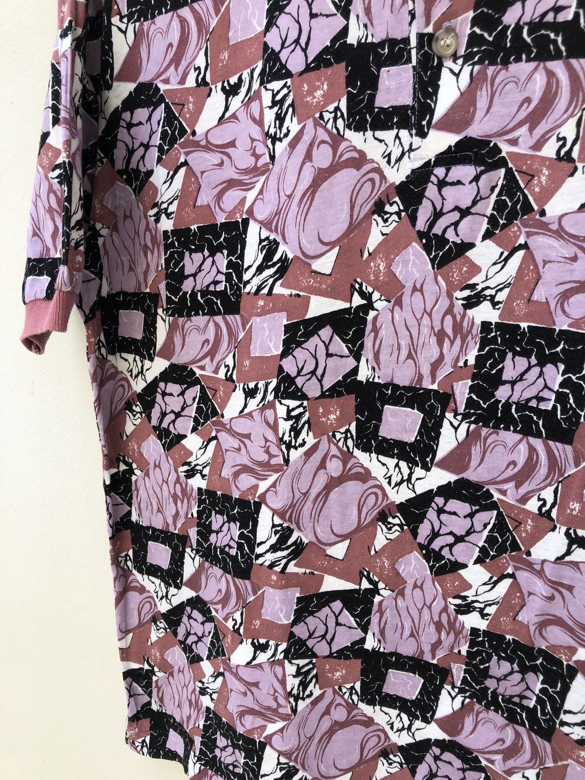 Japanese Brand Vintage 90s Christian Mode Japan Psychedelic Art Polo Shirt Size US M / EU 48-50 / 2 - 6 Thumbnail