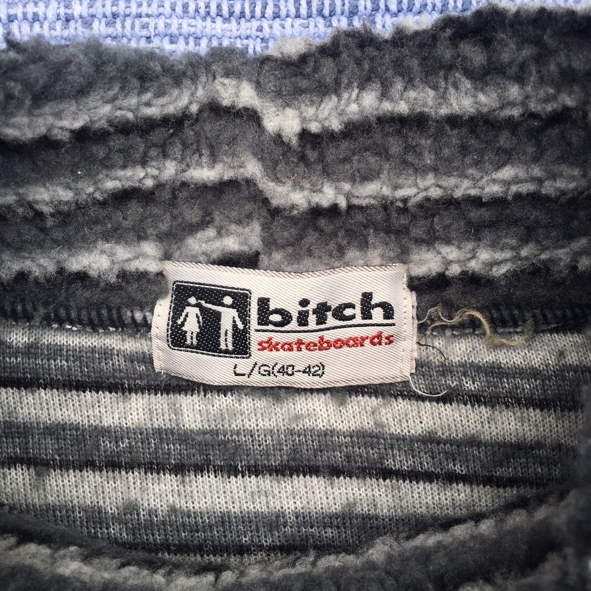Vintage vintage 90 bitch sherpa fleeve pullover Size US L / EU 52-54 / 3 - 4 Thumbnail