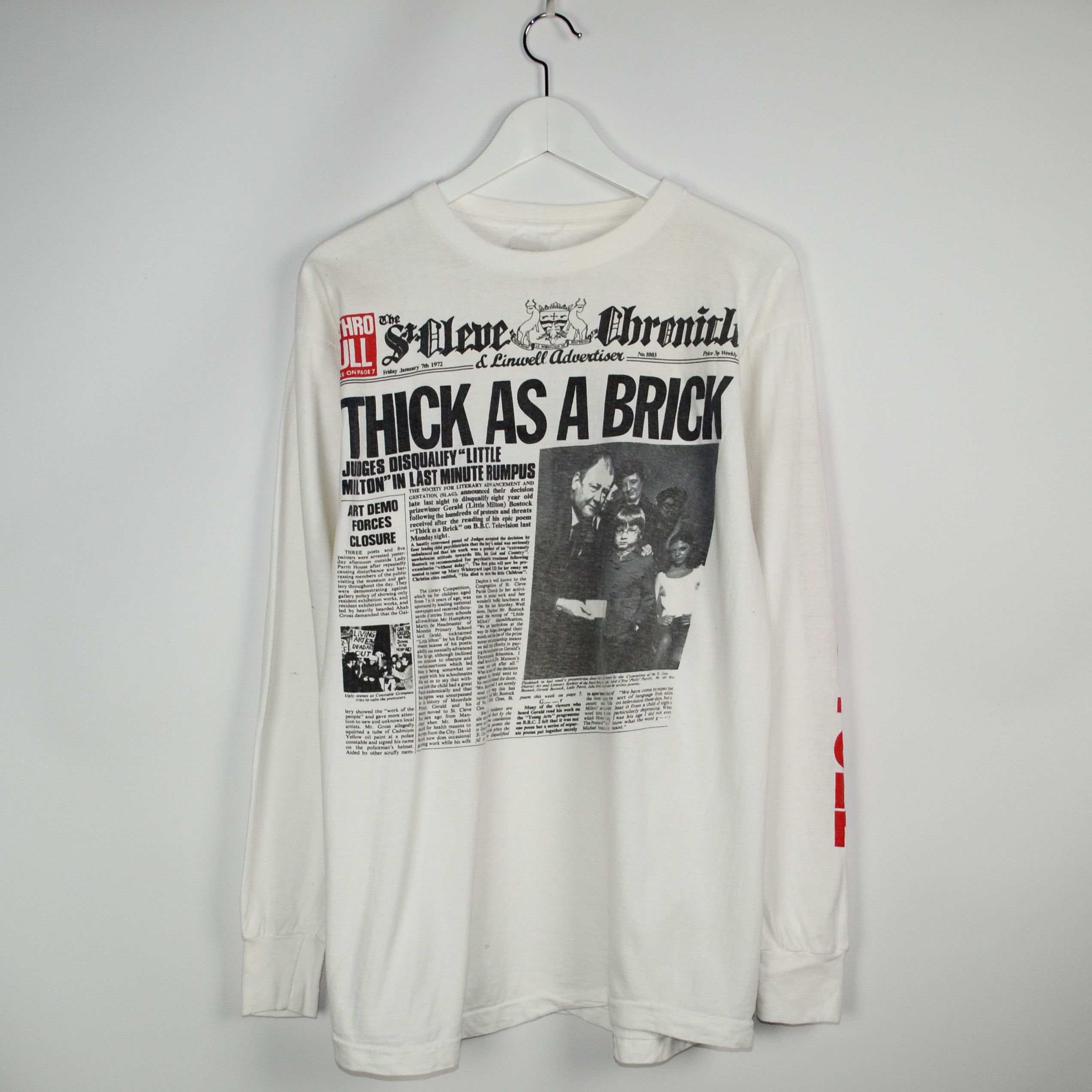 Band Tees × Vintage jethro tull thick as a brick vintage longsleeve Size US L / EU 52-54 / 3 - 1 Thumbnail