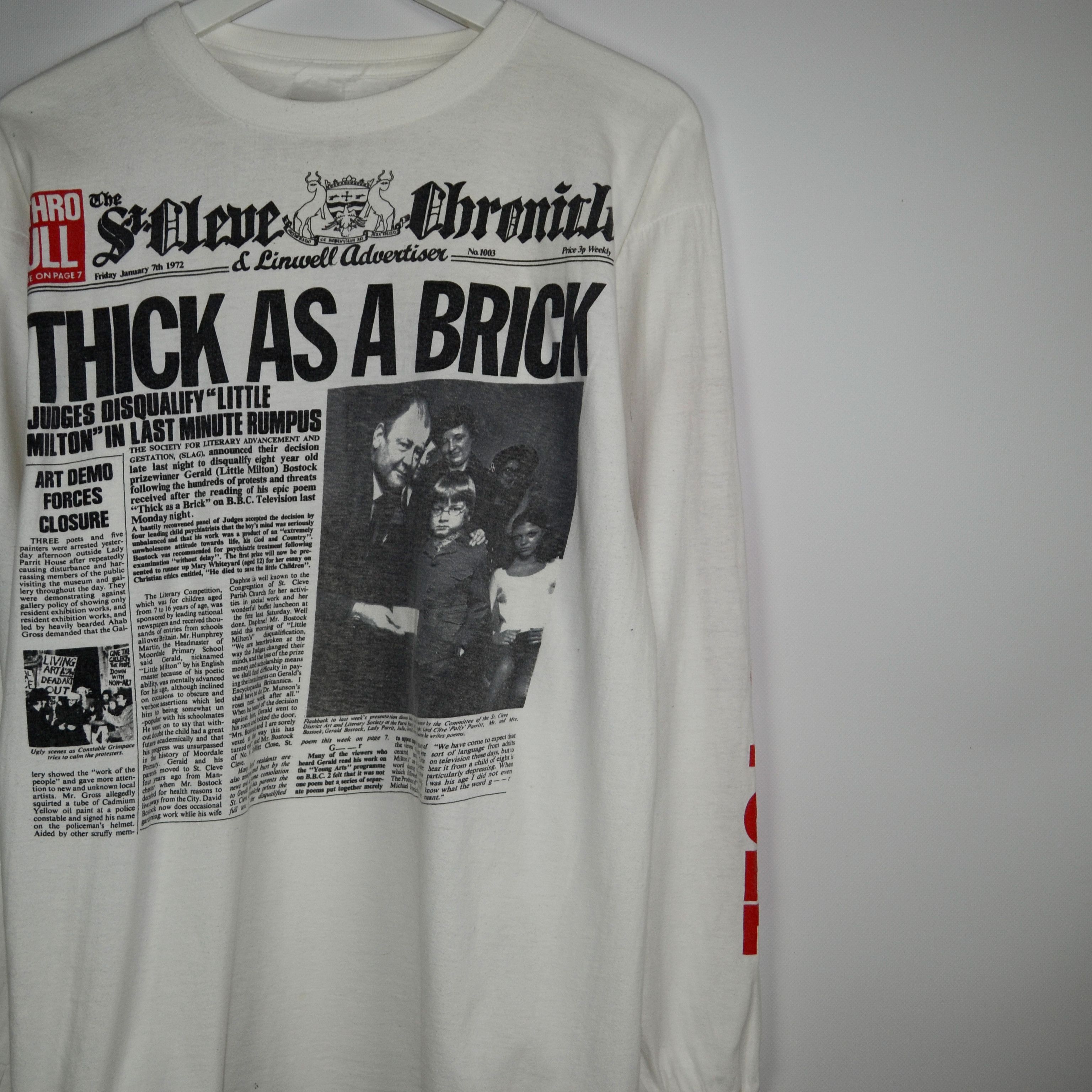 Band Tees × Vintage jethro tull thick as a brick vintage longsleeve Size US L / EU 52-54 / 3 - 2 Thumbnail