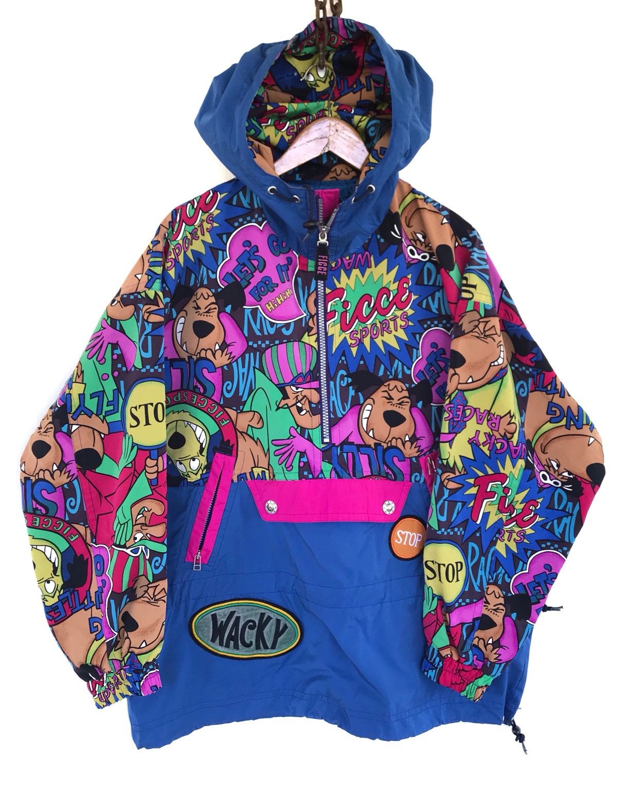 Cartoon Network Ficce Sport Anime Cartoon Light Jacket Overprinted Hoodie Size US XL / EU 56 / 4 - 1 Thumbnail