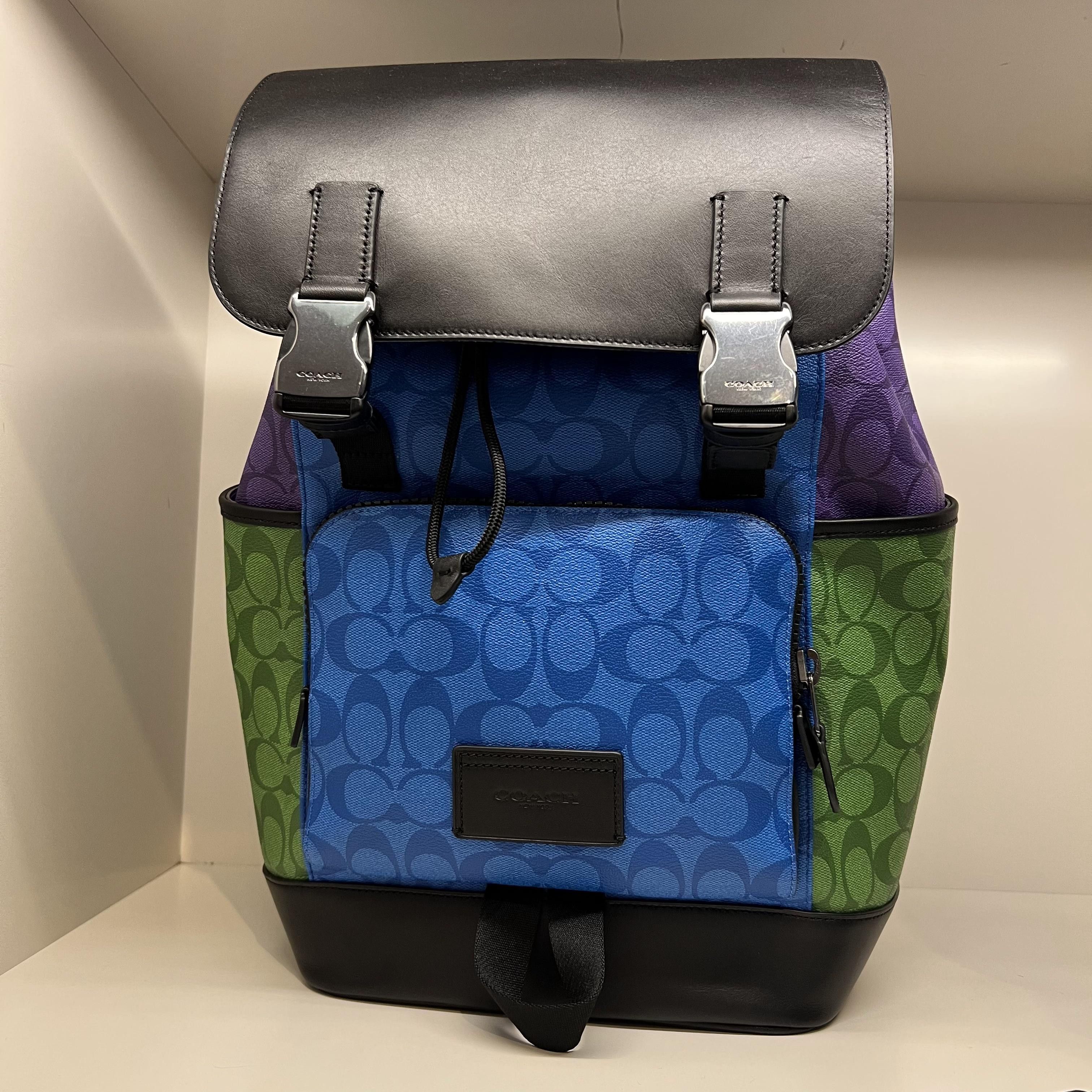 Coach Track Backpack In Blocked Signature Canvas | Grailed