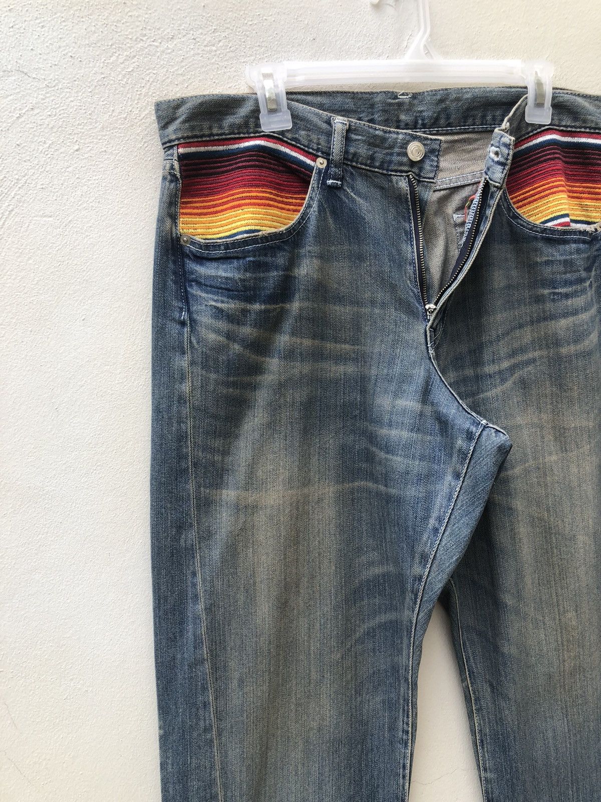 Swagger Vintage Swagger Japan Mud Wash Baggy Denim Jeans Hip Hop Size US 32 / EU 48 - 6 Thumbnail
