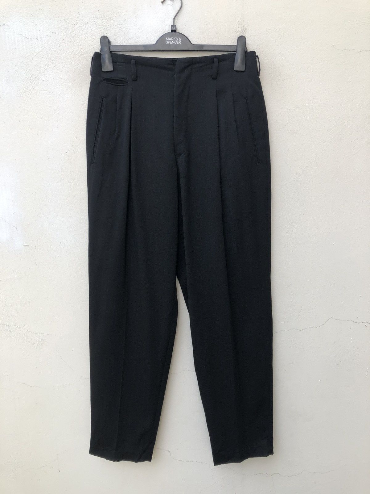 Matsuda Vintage Monsieur Nicole By Koba Striped Baggy Wool Trouser Size US 30 / EU 46 - 1 Thumbnail