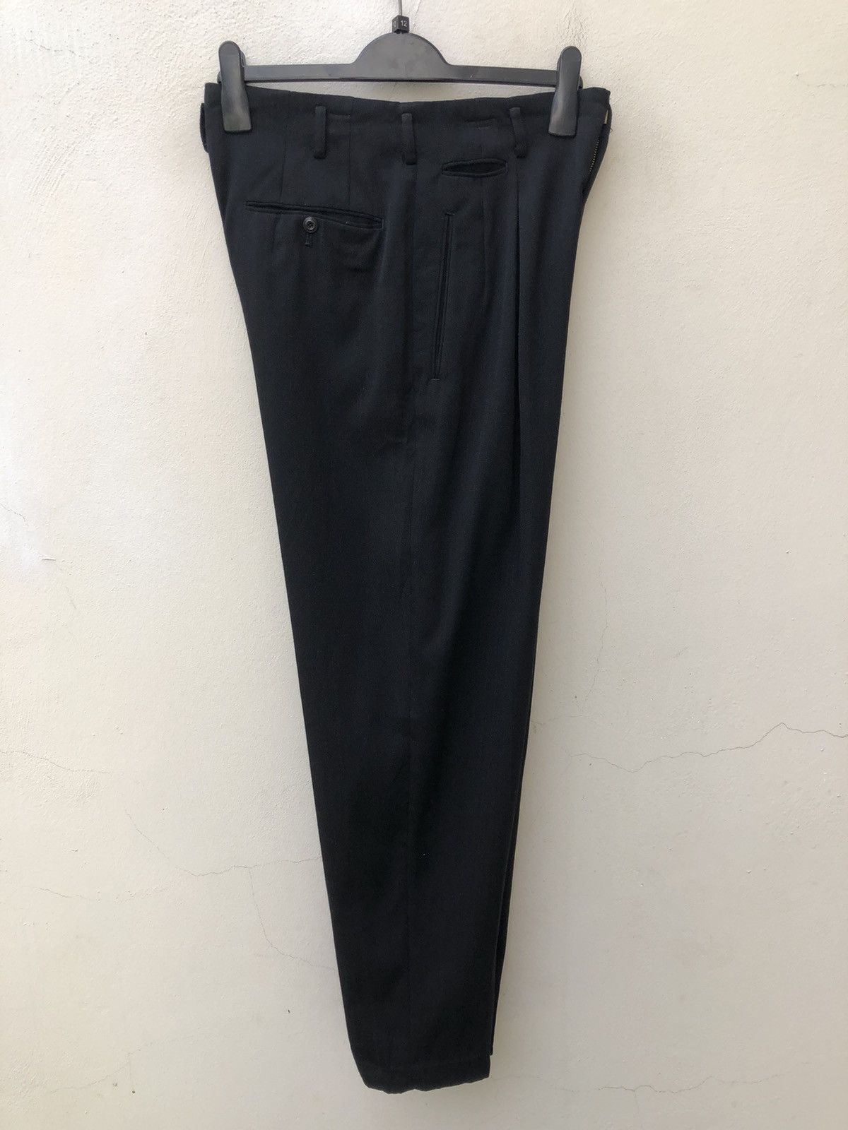 Matsuda Vintage Monsieur Nicole By Koba Striped Baggy Wool Trouser Size US 30 / EU 46 - 15 Thumbnail