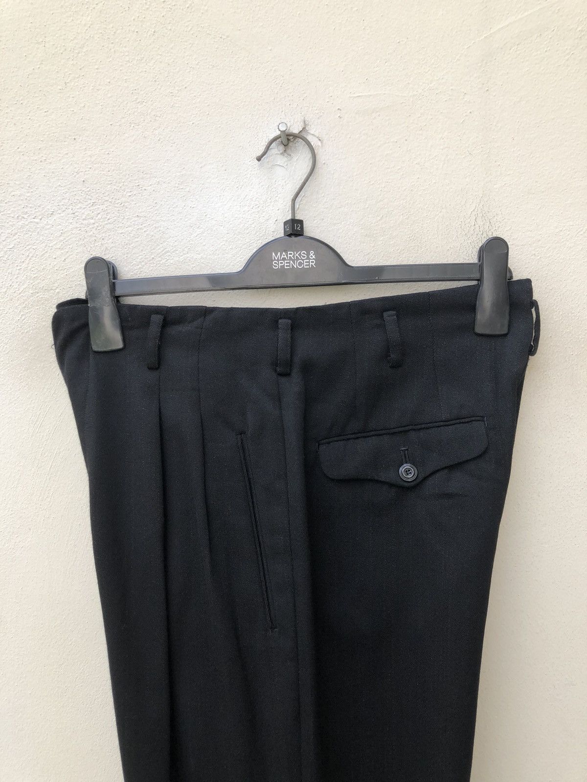 Matsuda Vintage Monsieur Nicole By Koba Striped Baggy Wool Trouser Size US 30 / EU 46 - 14 Thumbnail