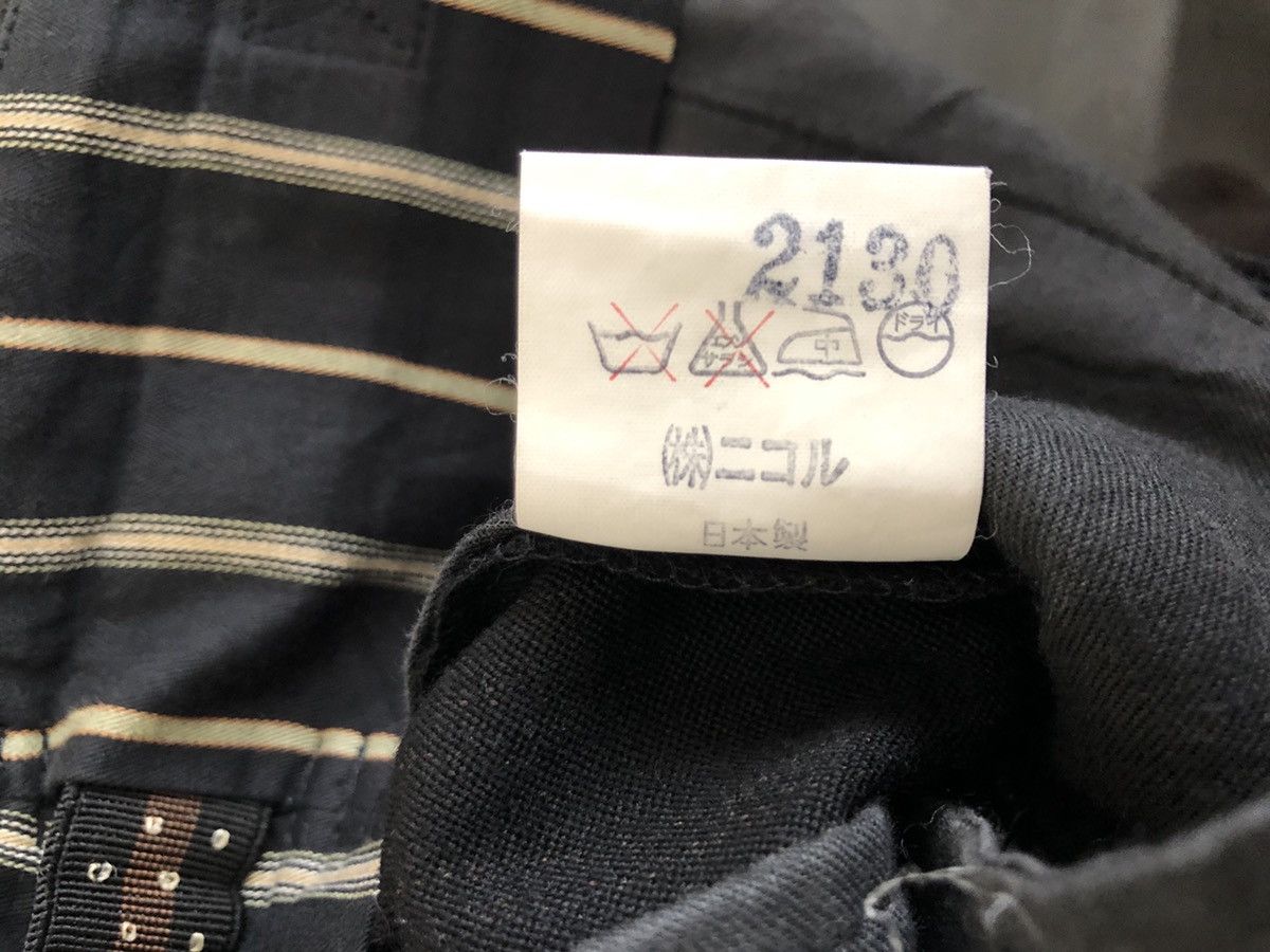Matsuda Vintage Monsieur Nicole By Koba Striped Baggy Wool Trouser Size US 30 / EU 46 - 20 Thumbnail
