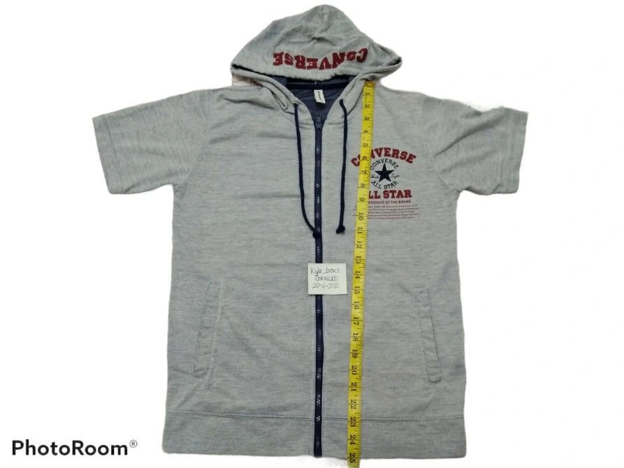 Converse CONVERSE ALL STAR SHORT SLEEVED ZIPPER HOODIE Size US M / EU 48-50 / 2 - 9 Thumbnail