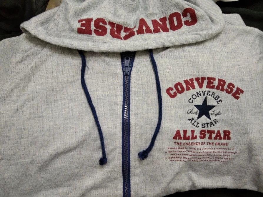 Converse CONVERSE ALL STAR SHORT SLEEVED ZIPPER HOODIE Size US M / EU 48-50 / 2 - 3 Thumbnail