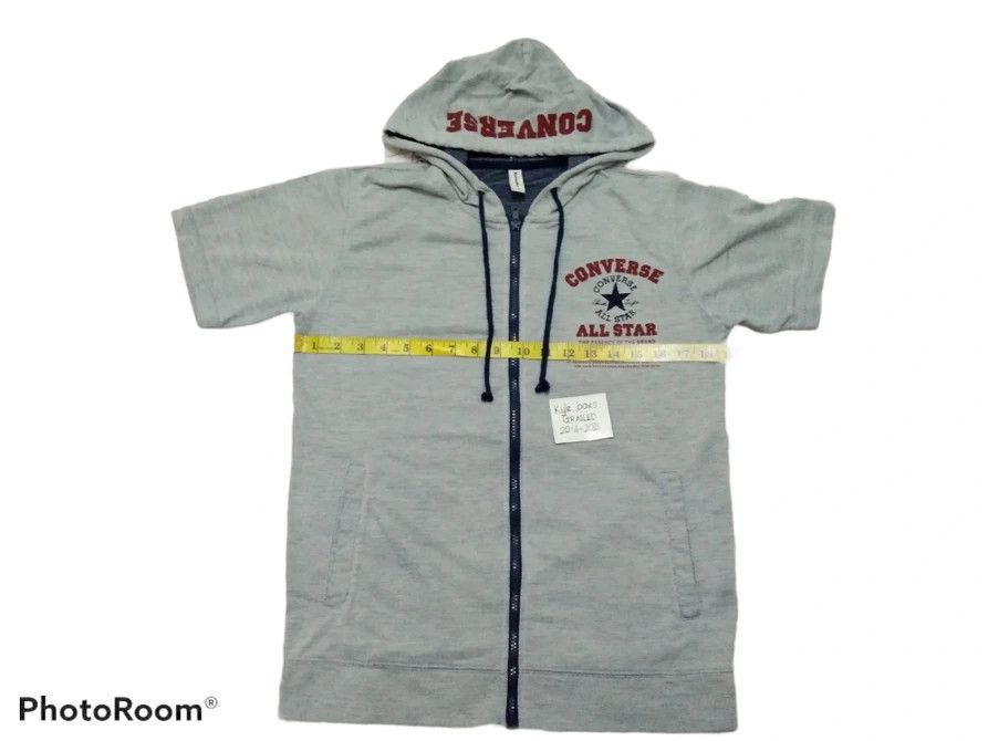 Converse CONVERSE ALL STAR SHORT SLEEVED ZIPPER HOODIE Size US M / EU 48-50 / 2 - 8 Thumbnail