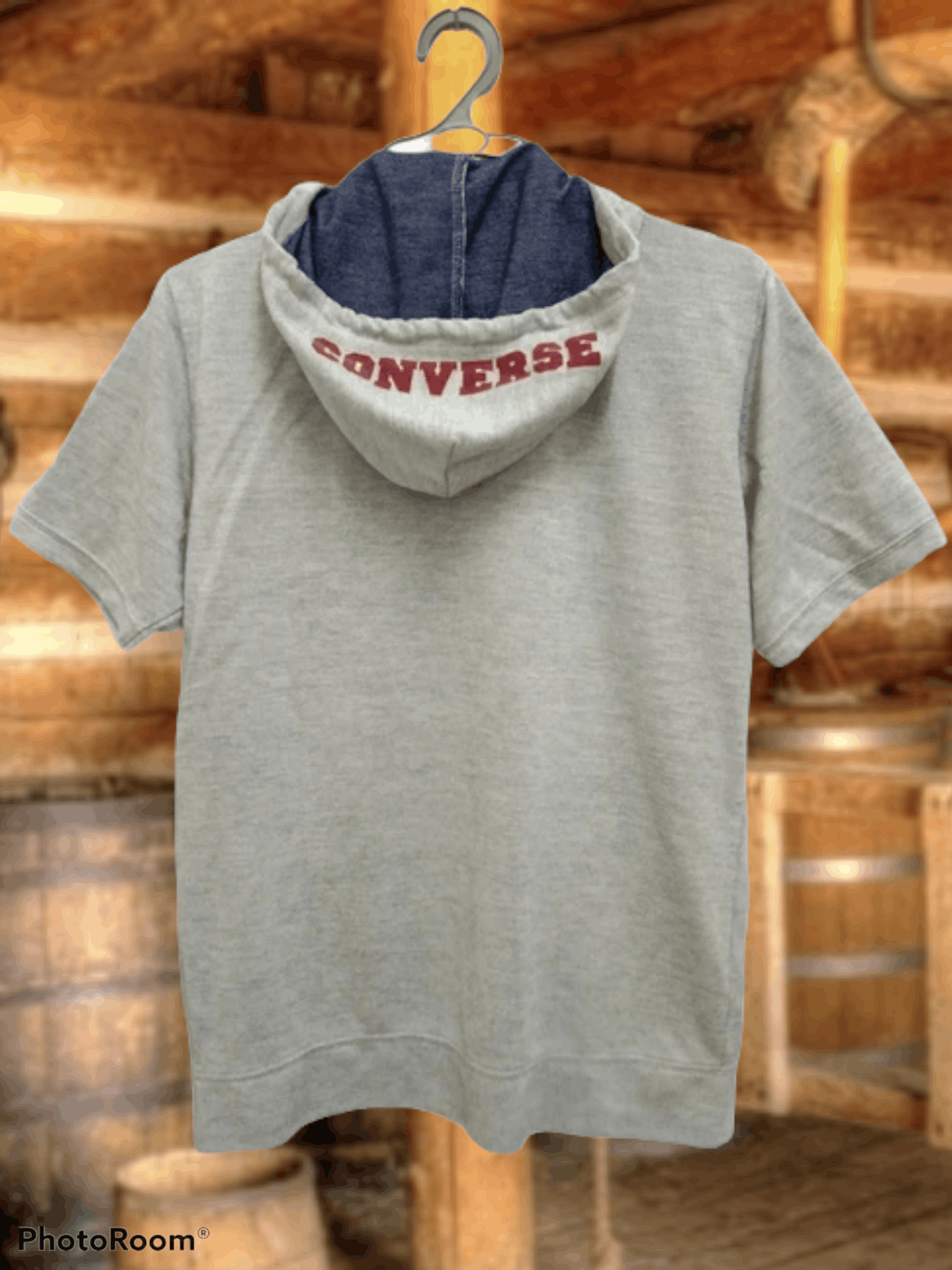 Converse CONVERSE ALL STAR SHORT SLEEVED ZIPPER HOODIE Size US M / EU 48-50 / 2 - 2 Thumbnail