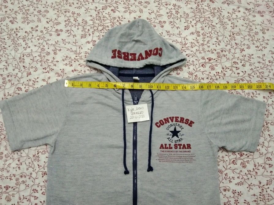 Converse CONVERSE ALL STAR SHORT SLEEVED ZIPPER HOODIE Size US M / EU 48-50 / 2 - 10 Thumbnail