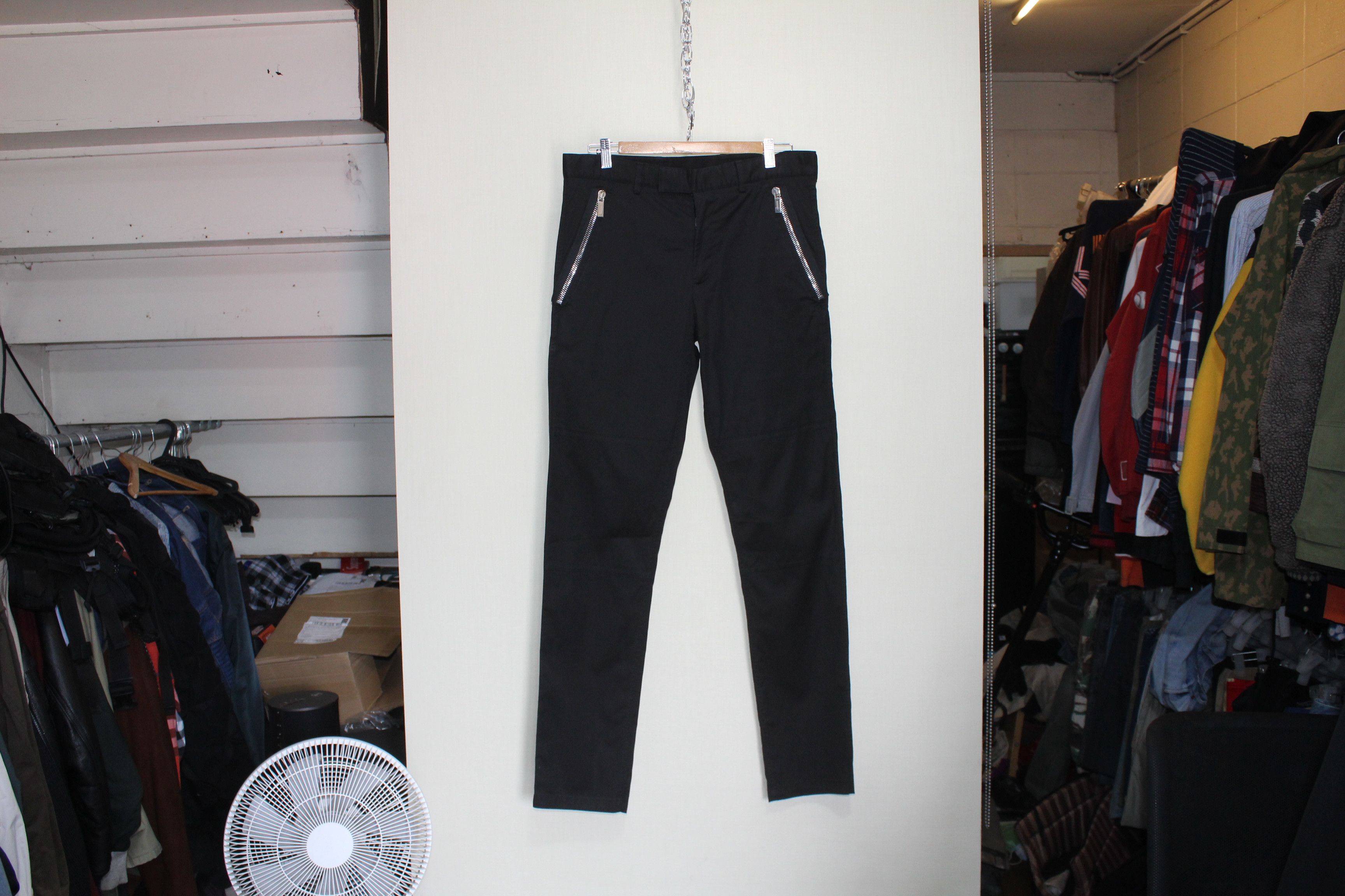 image of Dior x Kris Van Assche Zip Pocket Trouser in Black, Men's (Size 32)