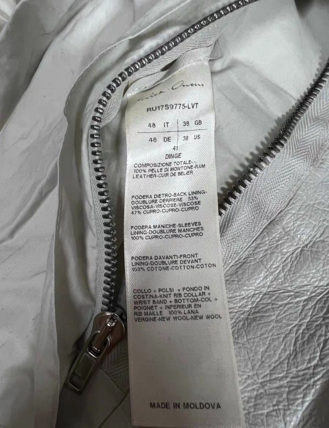 Rick Owens Rick Owens ro dinge kidskin ma1 jacket Size XL / US 12-14 / IT 48-50 - 3 Thumbnail
