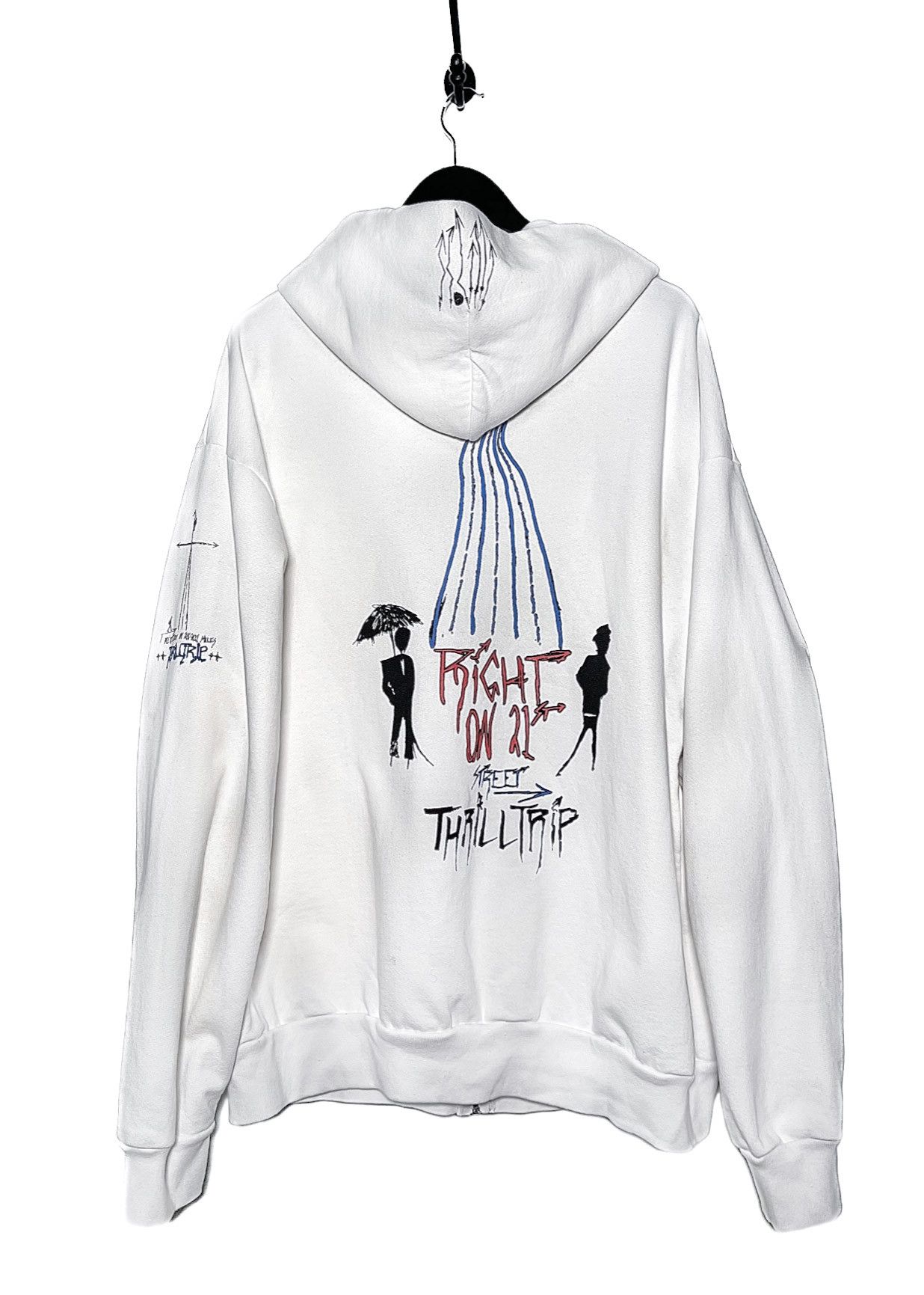 Matty Boy Chrome Hearts Thrill Trip Matty Boy White Printed Hoodie Size US XL / EU 56 / 4 - 3 Thumbnail