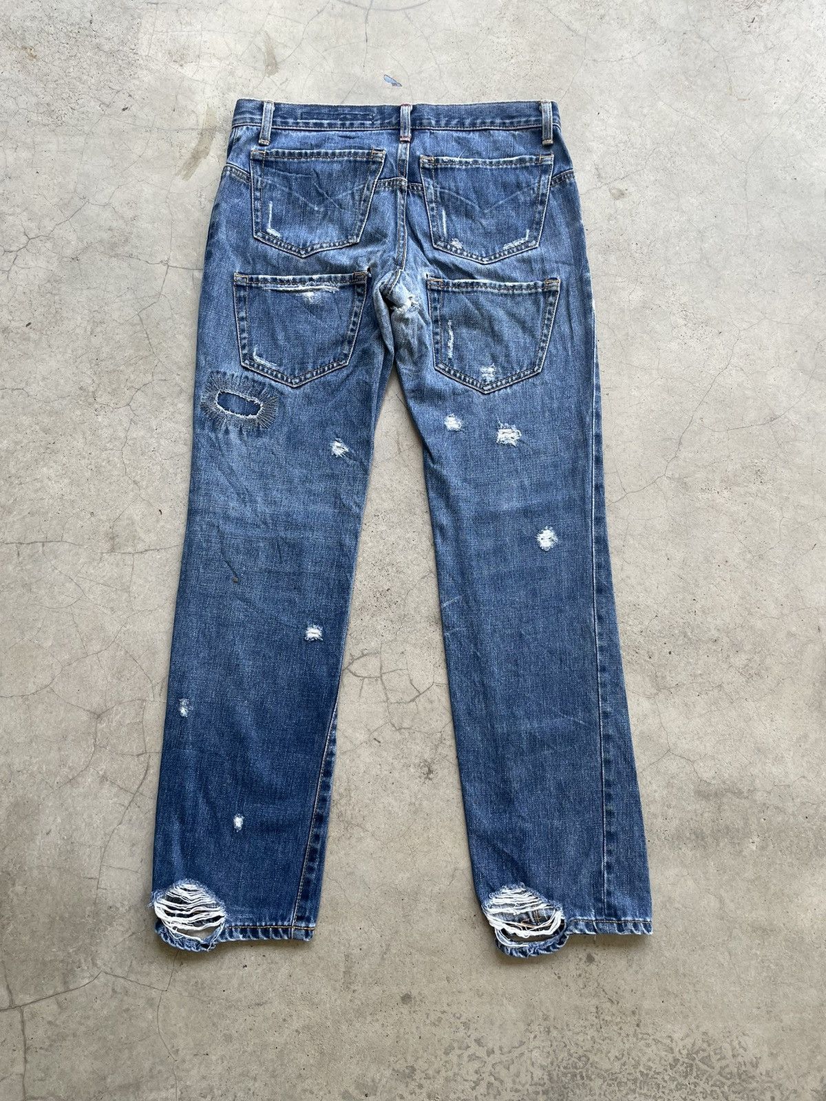 Vintage Sunaokuwahara multipocket distressed jeans