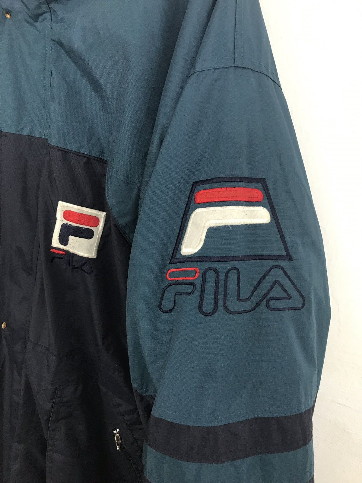 Fila Fila Big Logo Spell Out Jacket Zipper Coach XXXL Size US XXL / EU 58 / 5 - 4 Thumbnail