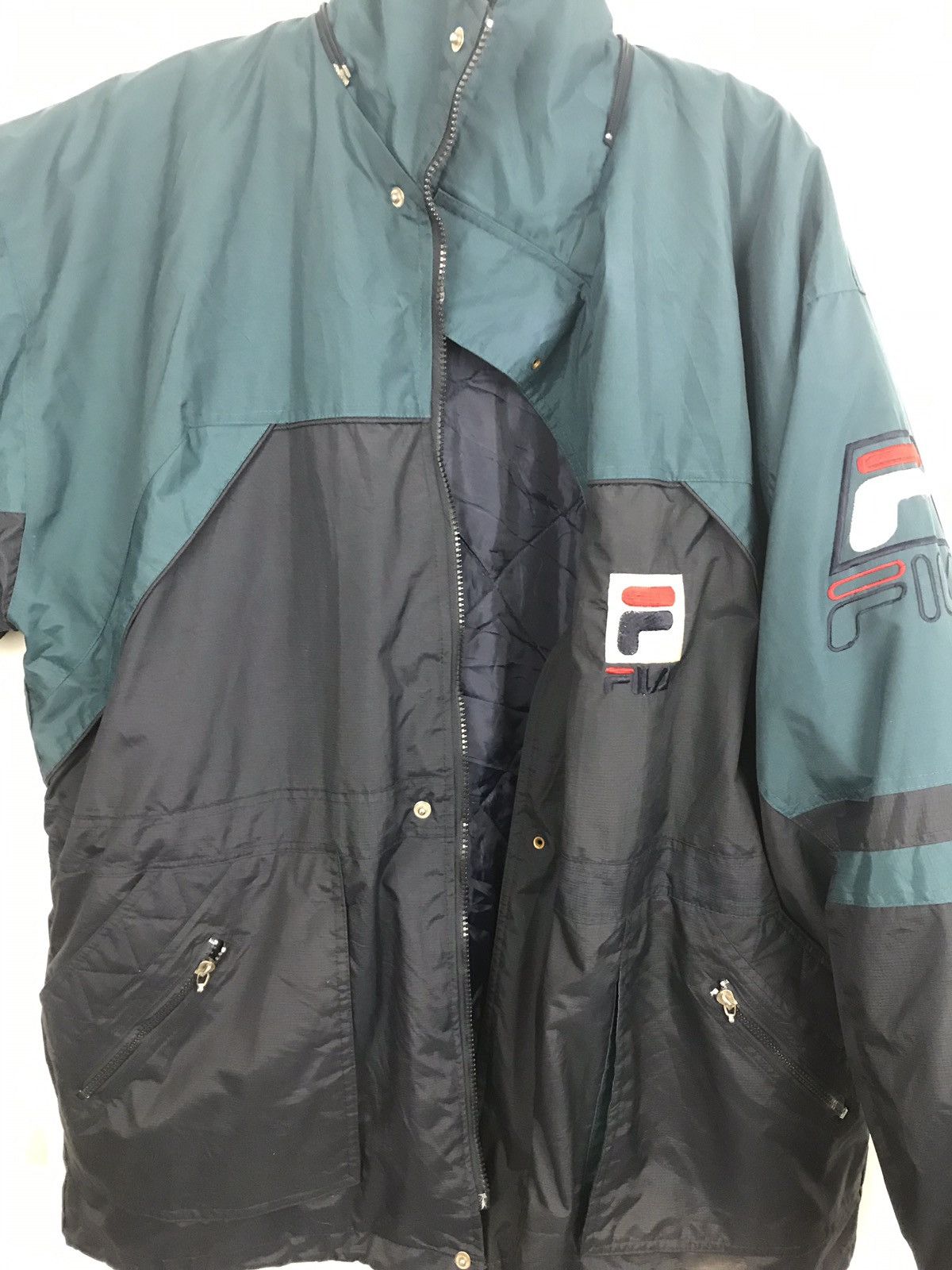 Fila Fila Big Logo Spell Out Jacket Zipper Coach XXXL Size US XXL / EU 58 / 5 - 5 Thumbnail