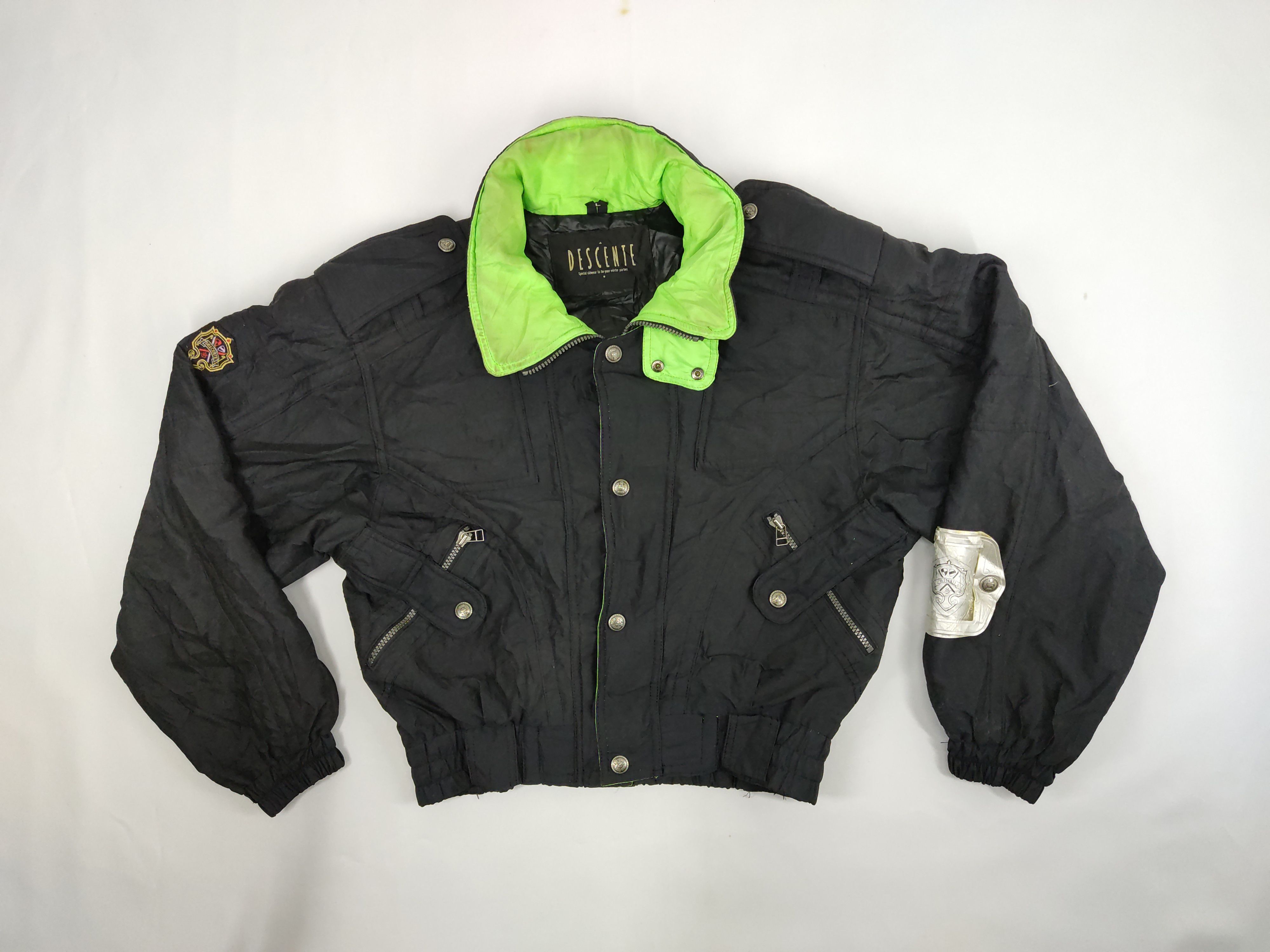 Descente Vintage Decente Bomber Jacket Work Wear Size M / US 6-8 / IT 42-44 - 1 Thumbnail