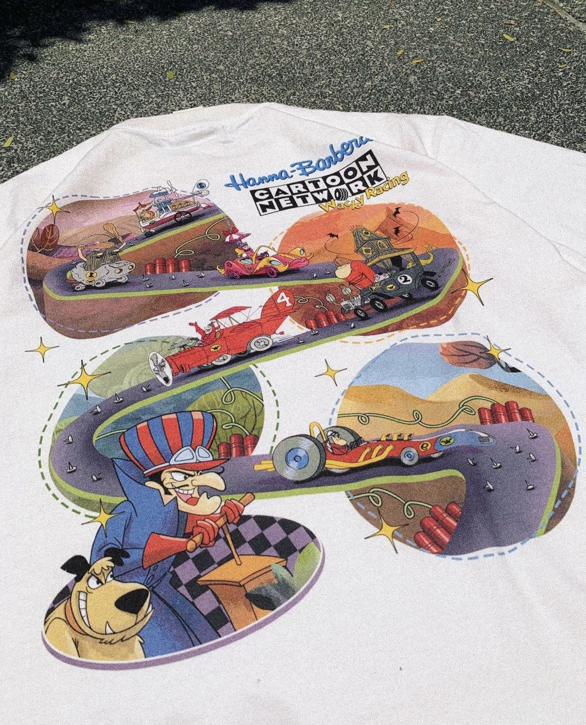 Cartoon Network × Vintage Vintage Wacky Races Cartoon Network Bootleg Tee Size US XL / EU 56 / 4 - 6 Thumbnail