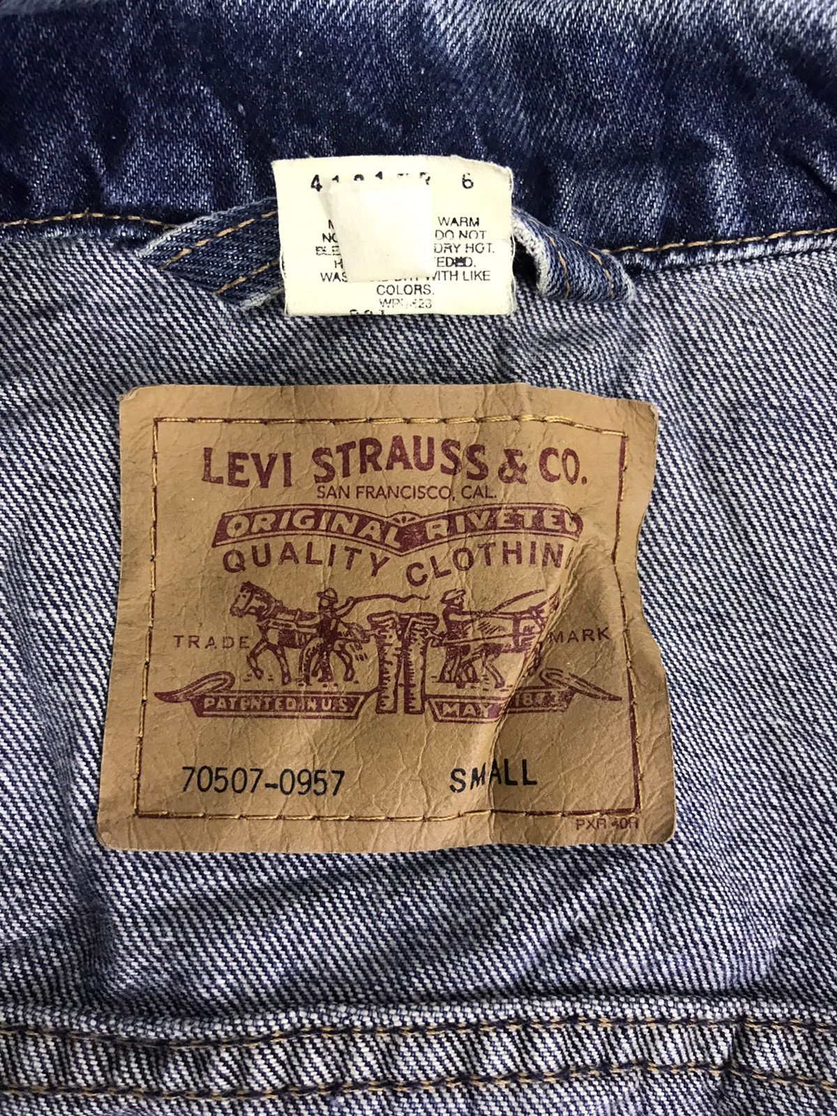 Levi's Vintage Clothing Levi’s & Strauss Jeans Denim Jacket Trucker Biker Size S / US 4 / IT 40 - 4 Thumbnail