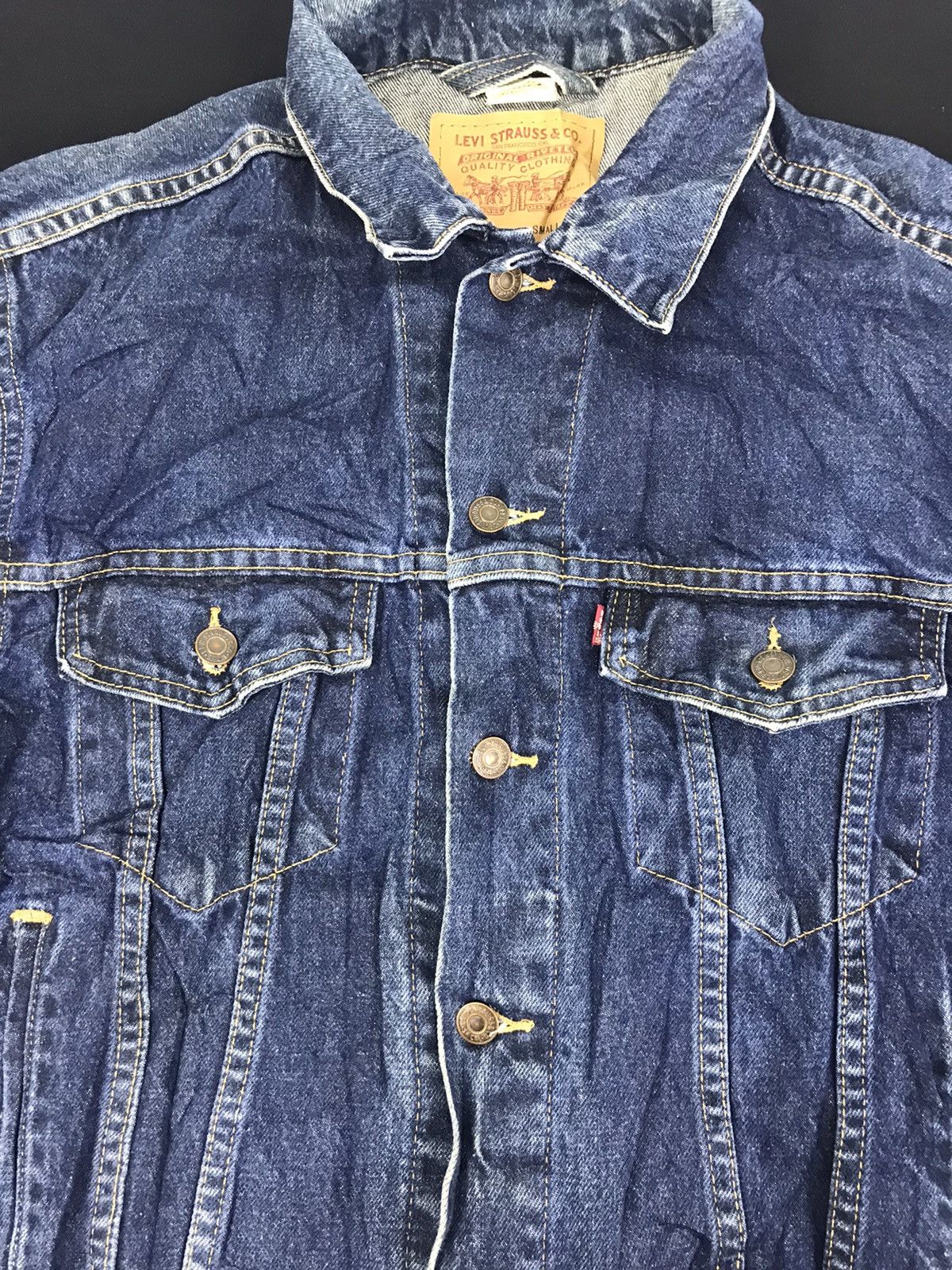 Levi's Vintage Clothing Levi’s & Strauss Jeans Denim Jacket Trucker Biker Size S / US 4 / IT 40 - 2 Thumbnail
