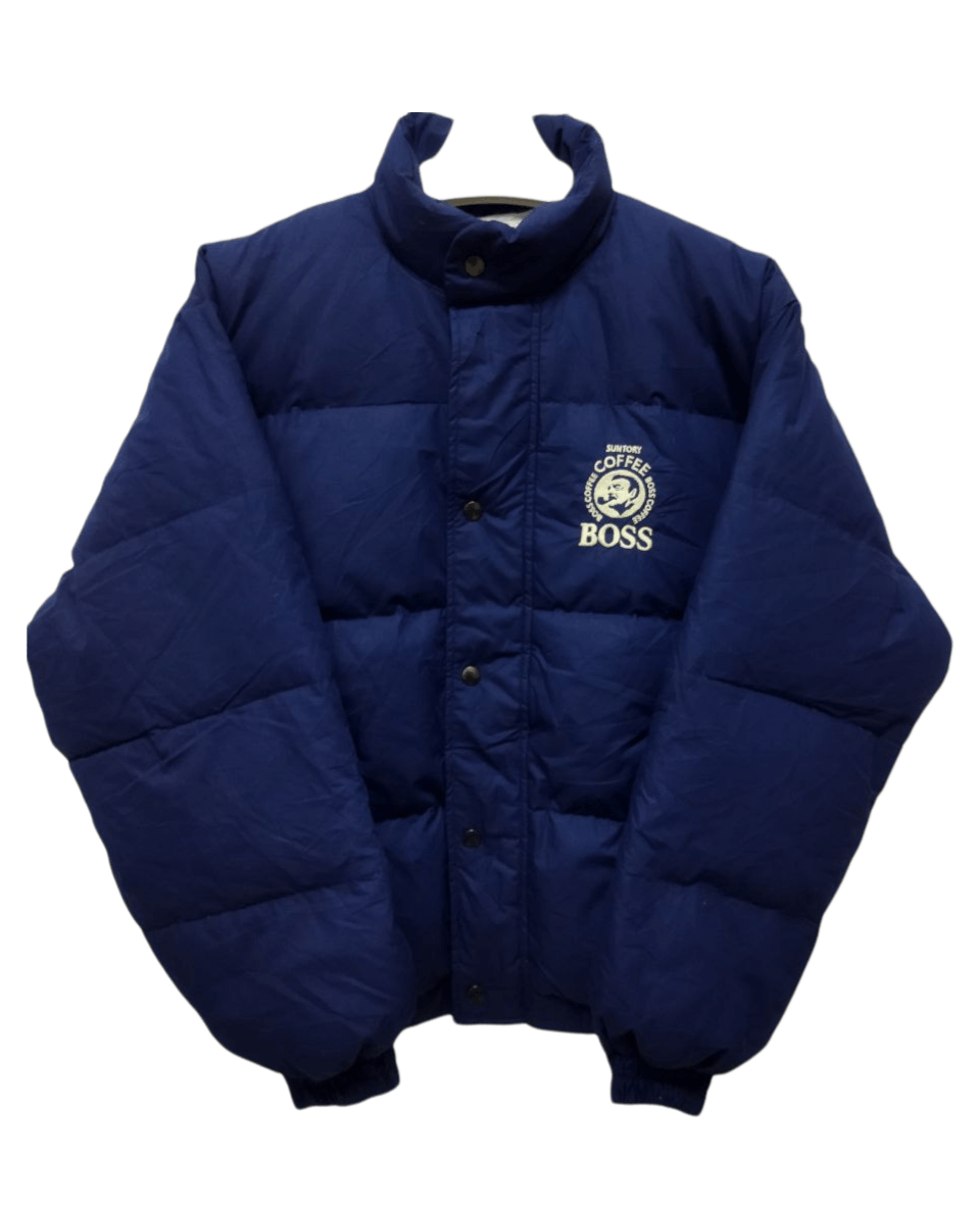 Japanese Brand Vintage Suntory Boss Coffee Down Jacket Size US XL / EU 56 / 4 - 1 Thumbnail