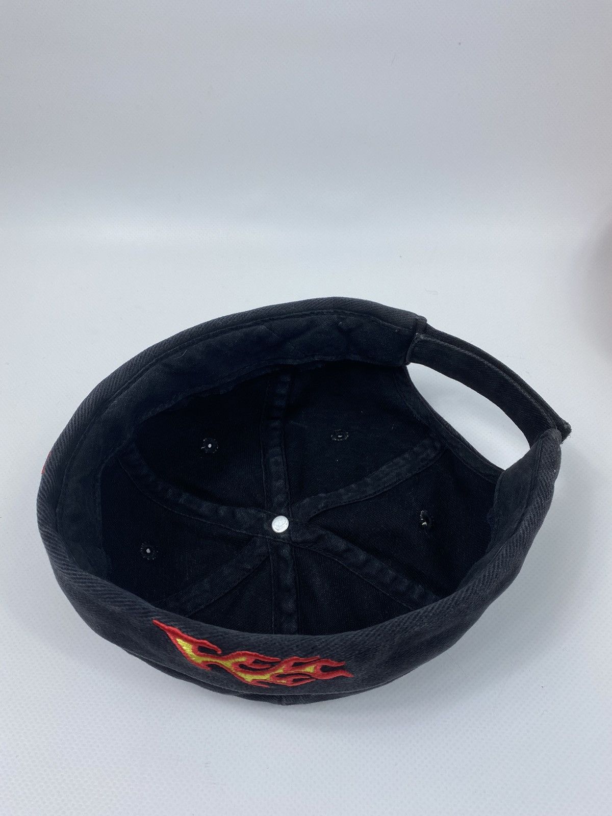 Vintage 🔥LASTDROP🔥 Y2K Flames Sunfaded Docker Cap Hat Size ONE SIZE - 6 Thumbnail