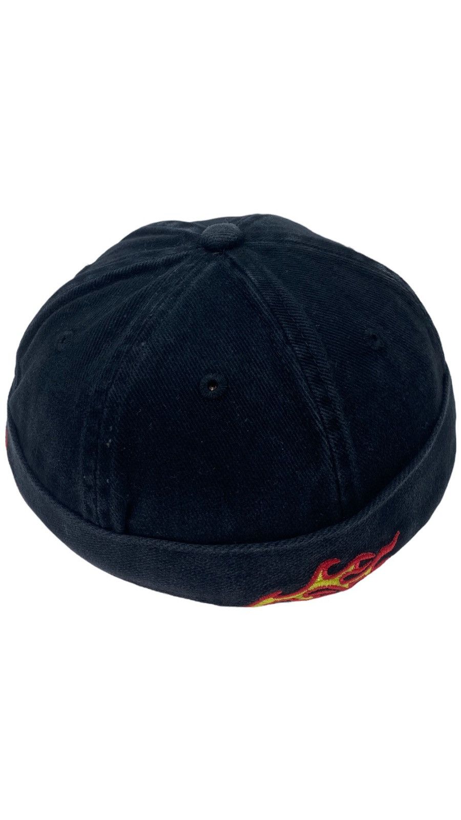 Vintage 🔥LASTDROP🔥 Y2K Flames Sunfaded Docker Cap Hat Size ONE SIZE - 1 Thumbnail