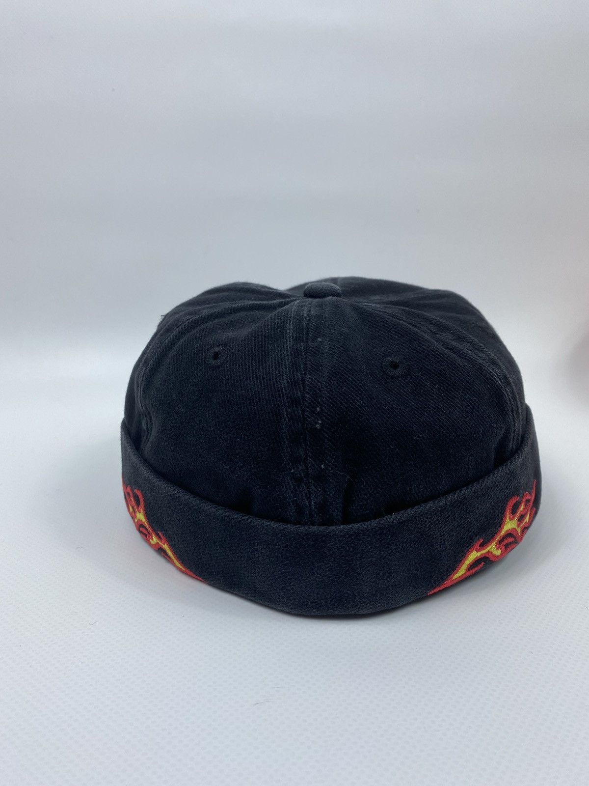 Vintage 🔥LASTDROP🔥 Y2K Flames Sunfaded Docker Cap Hat Size ONE SIZE - 5 Thumbnail