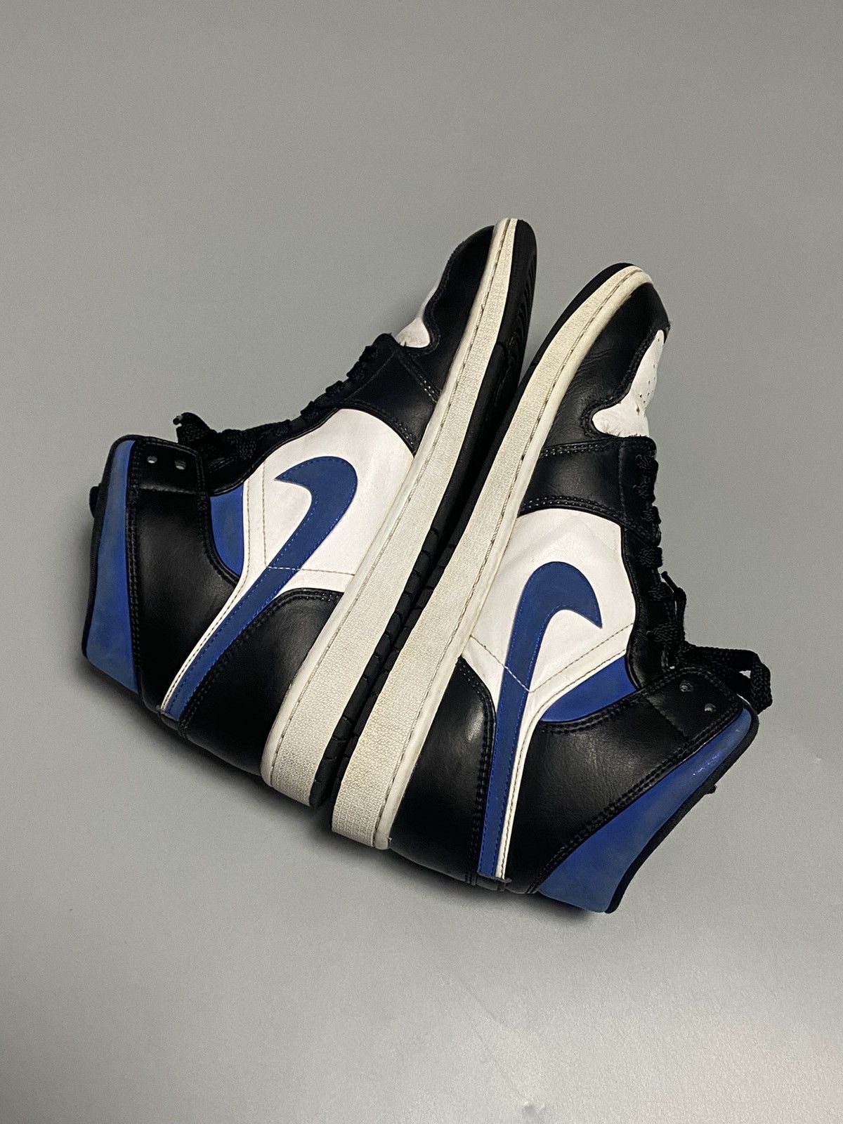 Jordan Brand × Nike Nike Jordan 1 white black royal sneakers Size US 8.5 / EU 41-42 - 4 Thumbnail