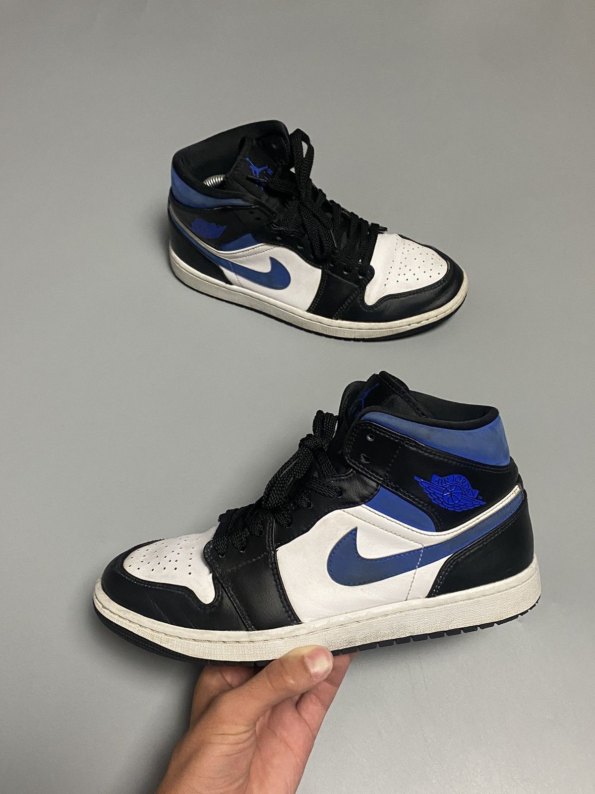 Jordan Brand × Nike Nike Jordan 1 white black royal sneakers Size US 8.5 / EU 41-42 - 1 Thumbnail